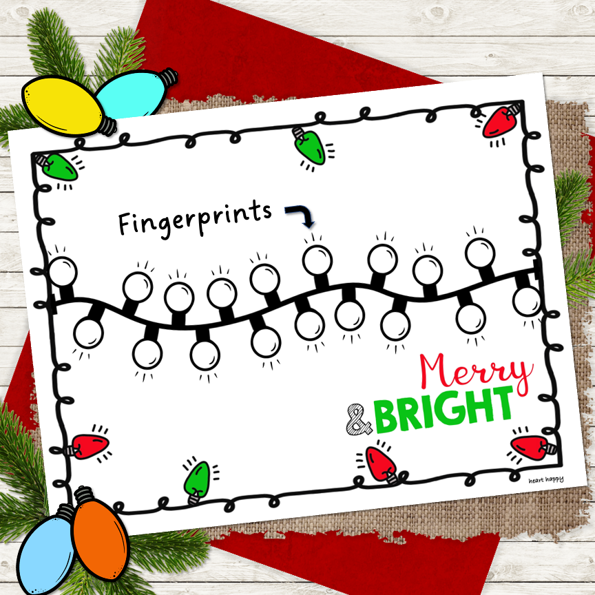 christmas lights finger painting template christmas lights finger painting template