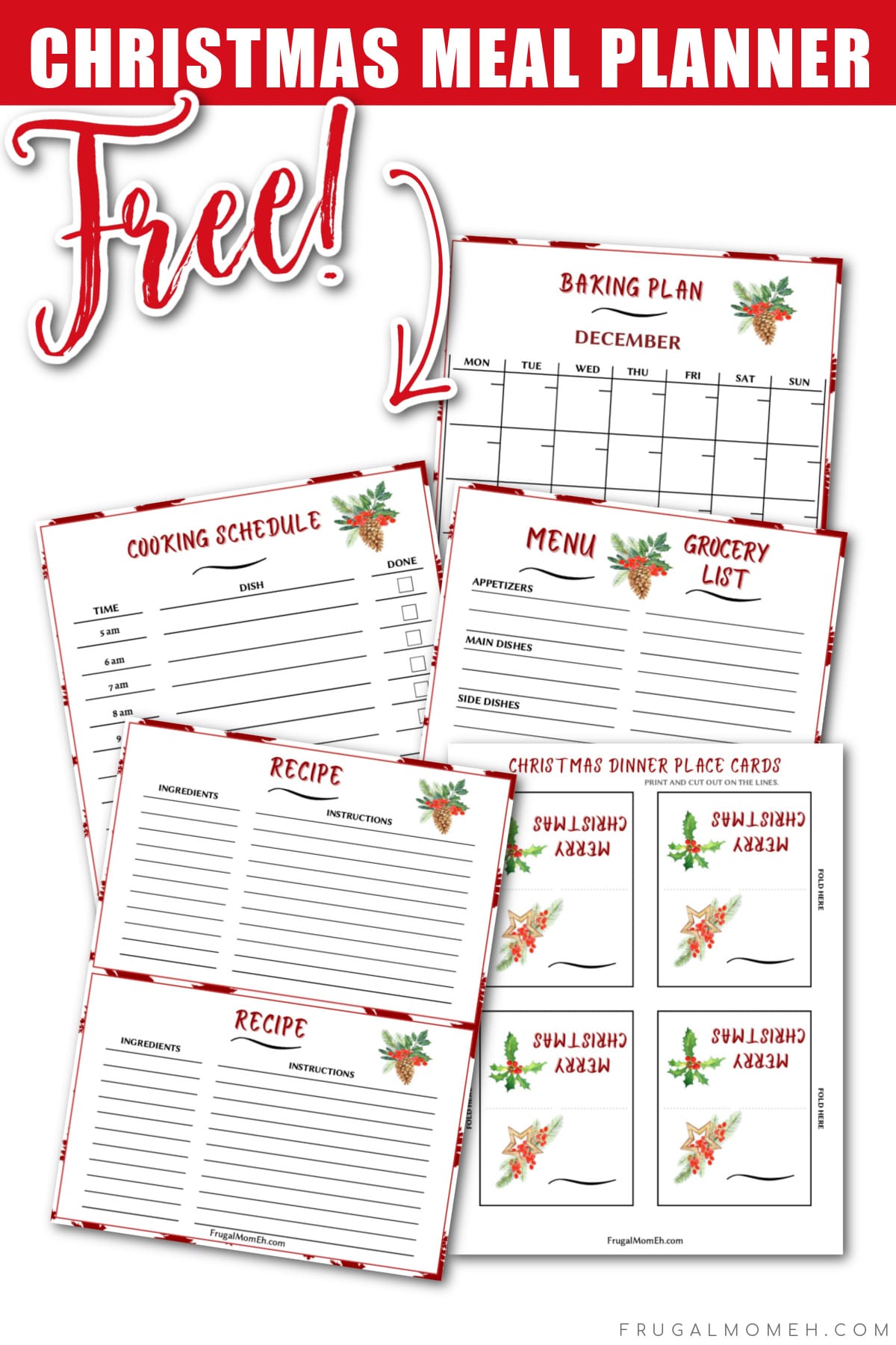 Christmas Meal Planner Christmas Meal Planner