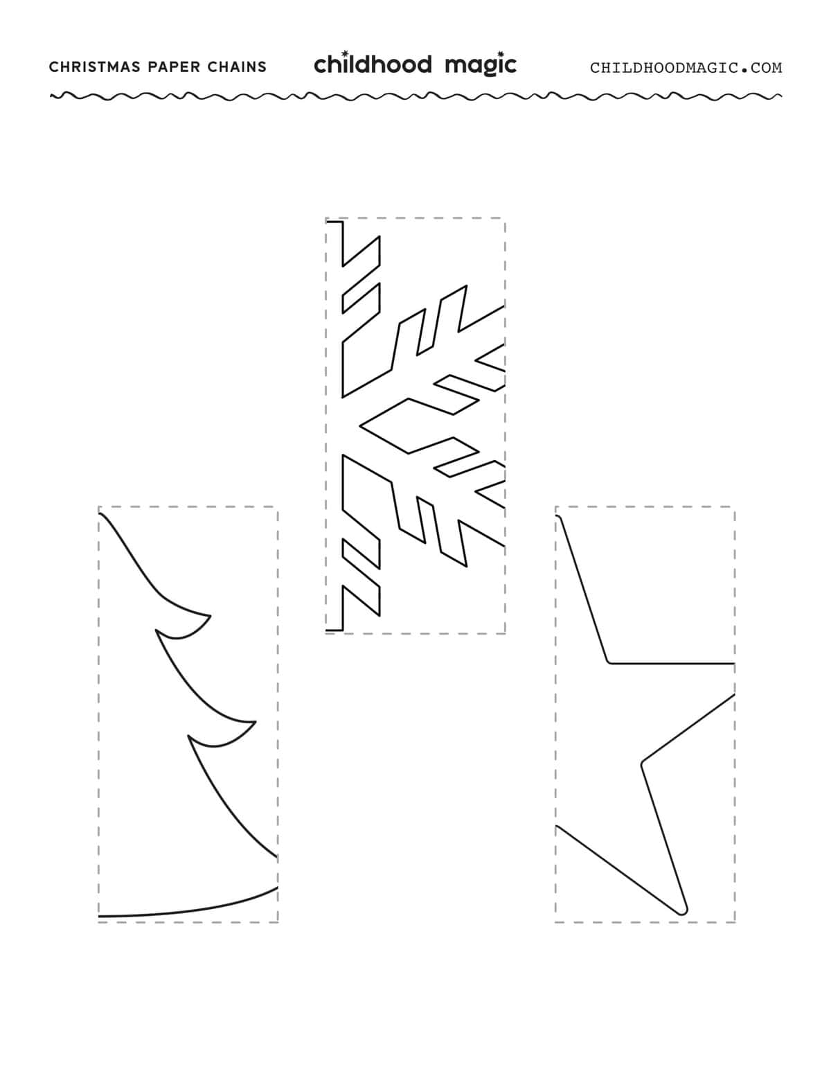 Christmas Paper Chains Free Printable