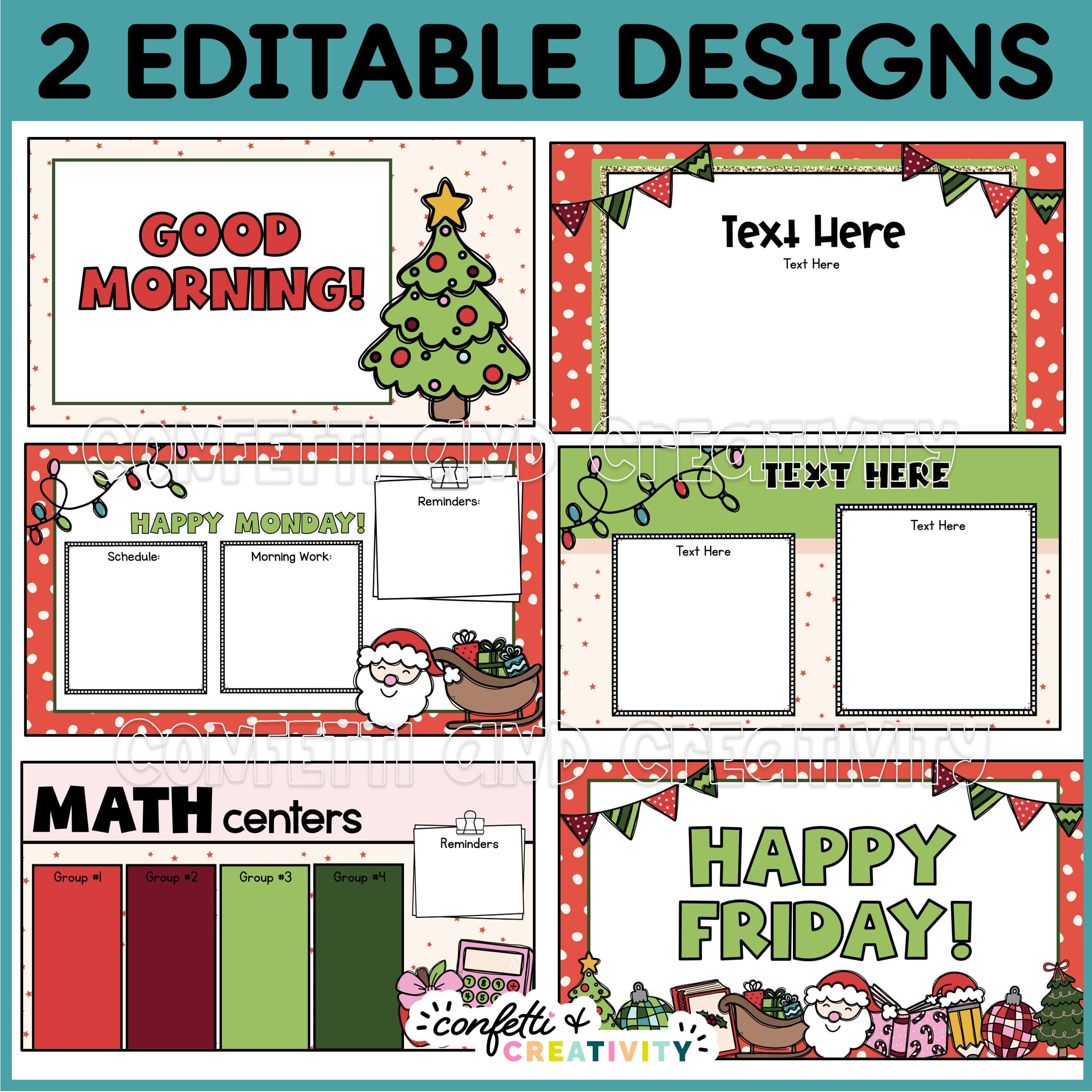 christmas google slide templates