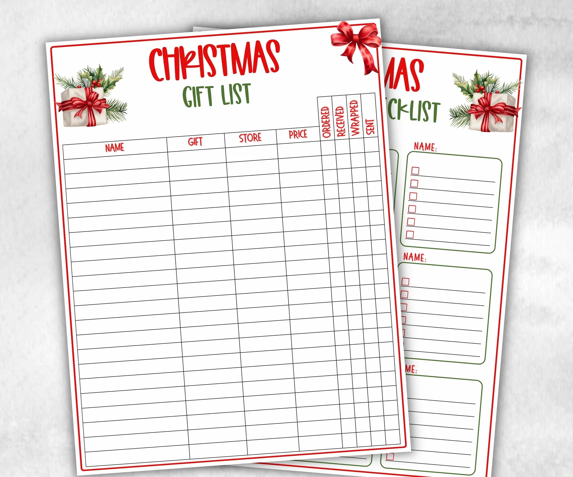 Christmas Shopping List For Kid 93781