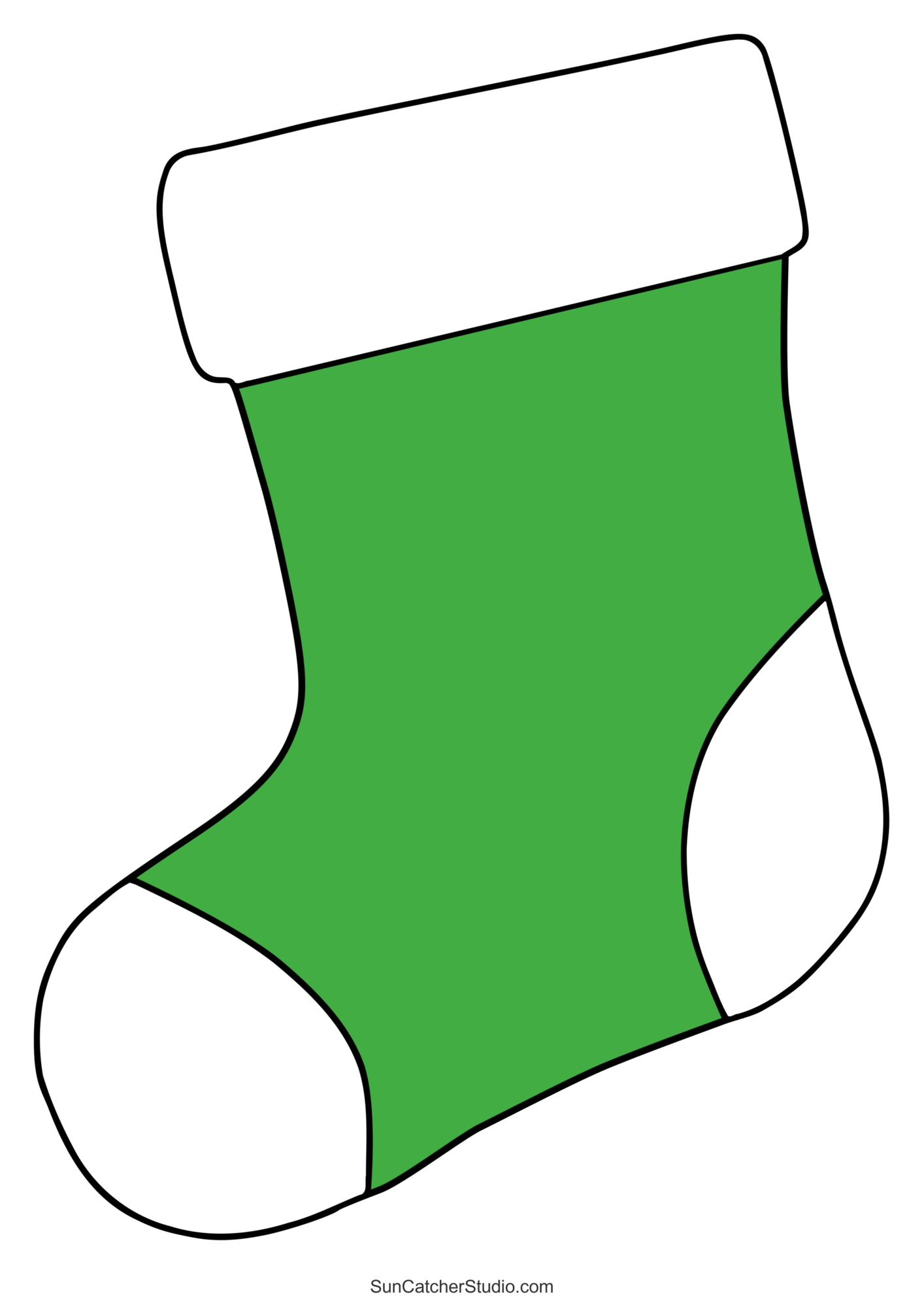 christmas stocking cut out template christmas stocking cut out template