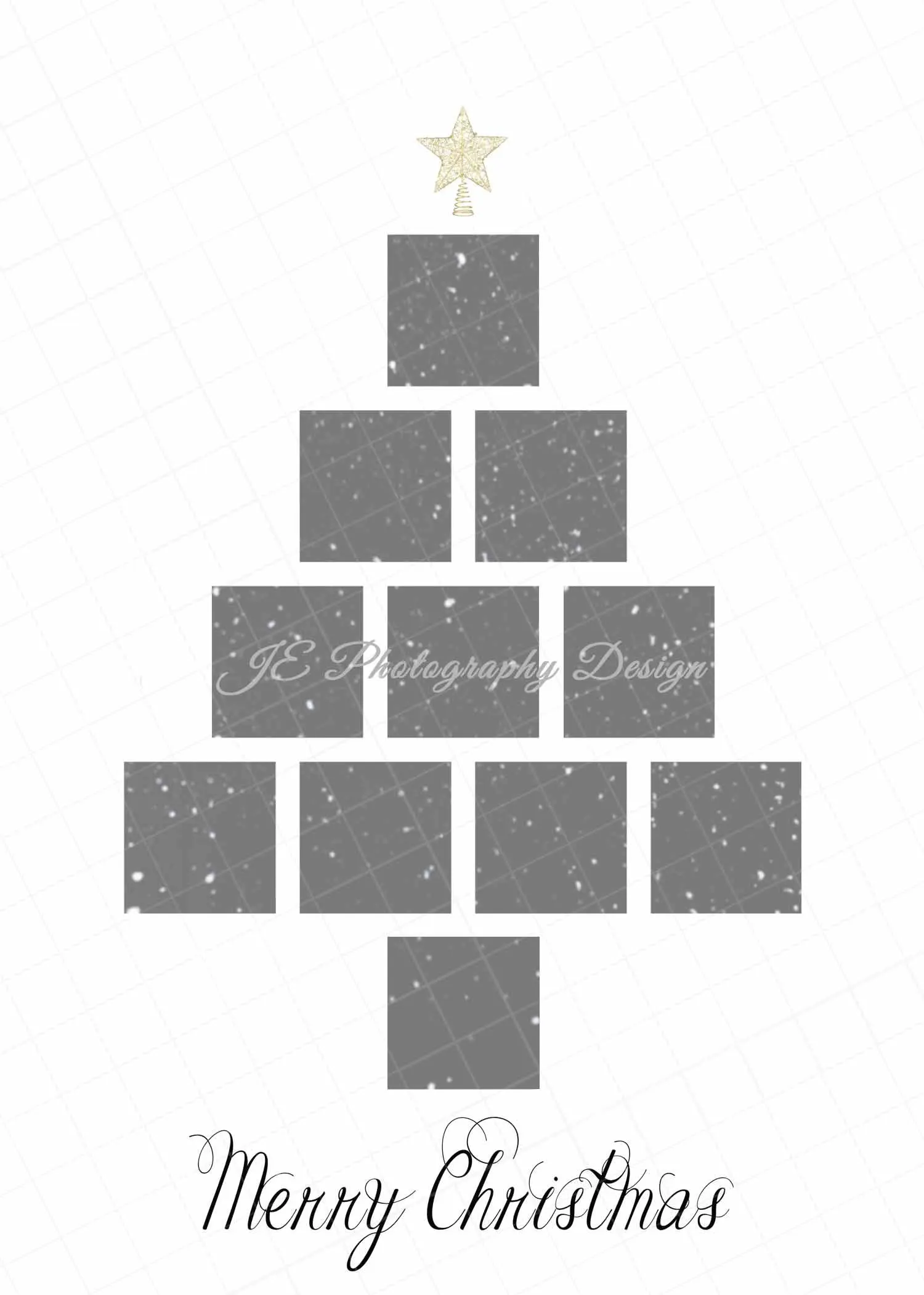 Christmas Tree Photo Collage Template In Christmas Tree Photo Collage Template In
