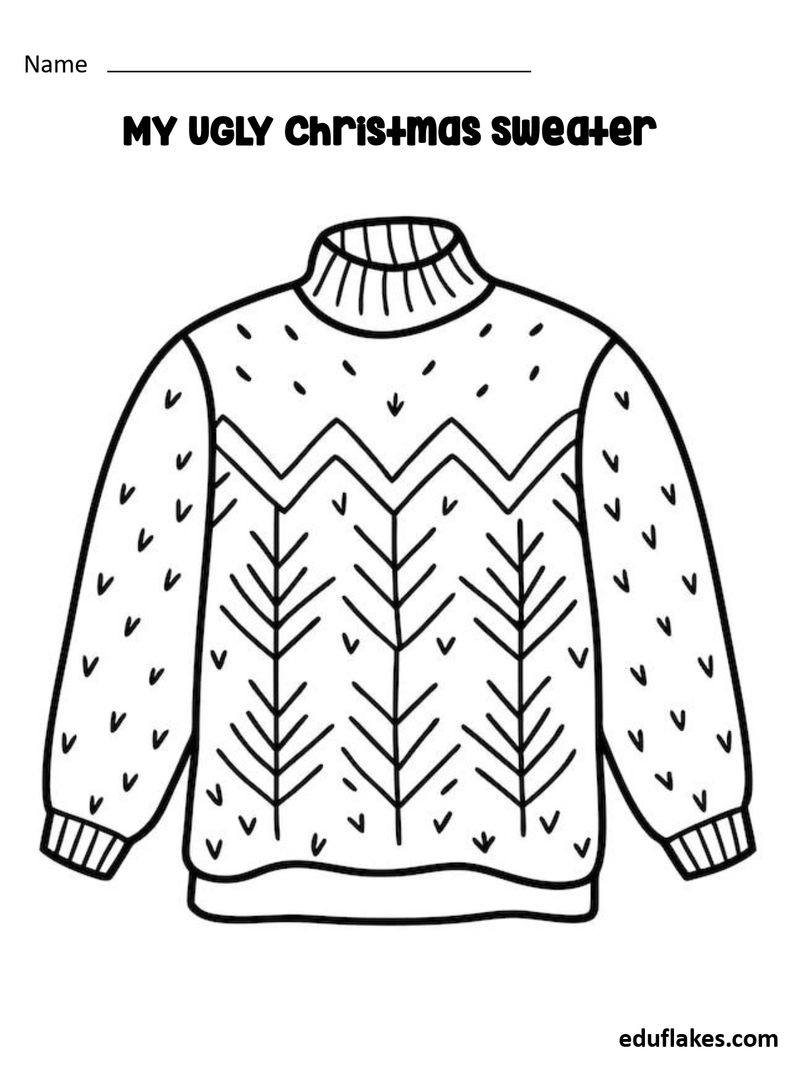 Christmas Ugly Sweater Free Pdf Templates Christmas Ugly Sweater Free Pdf Templates
