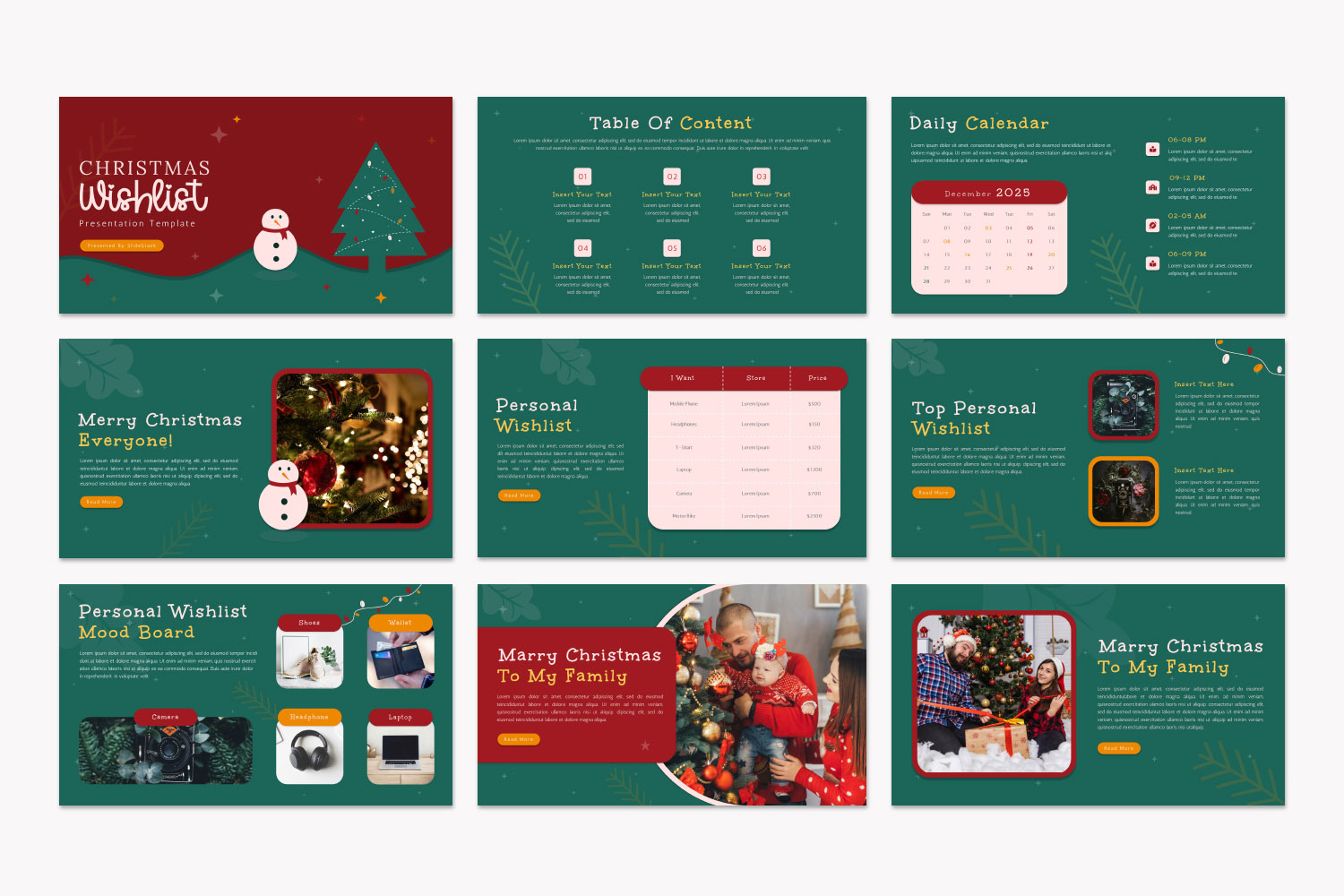 christmas list templates google slides christmas list templates google slides