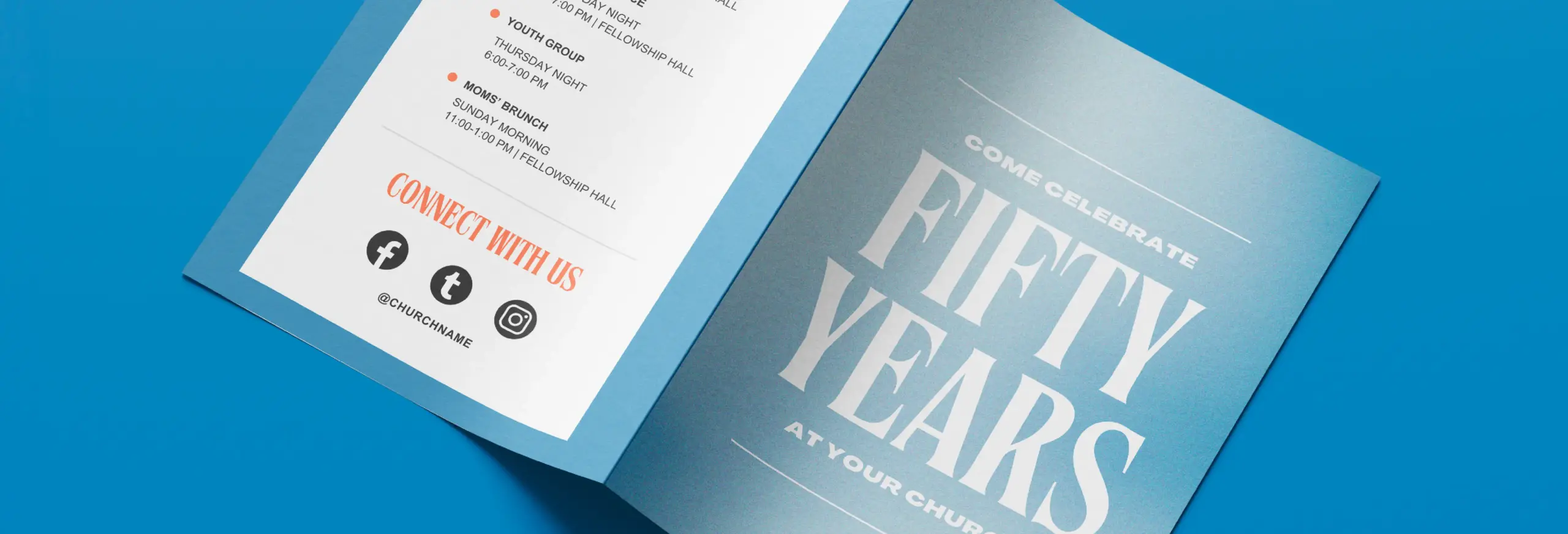 free printable church anniversary program template