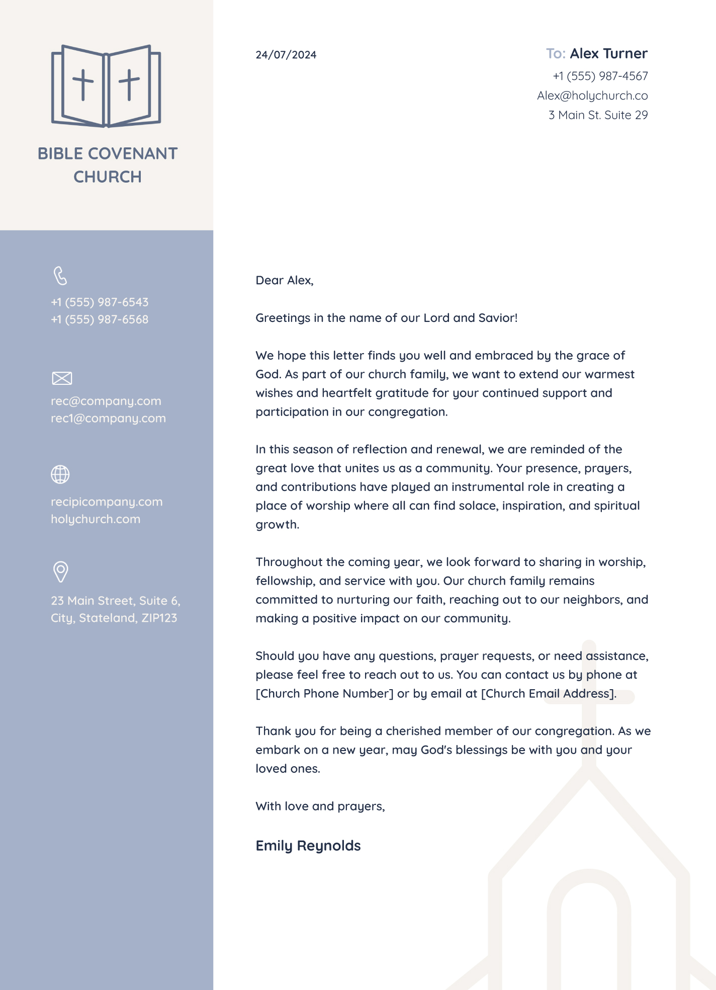 Church Letterhead Free Google Docs Template Church Letterhead Free Google Docs Template