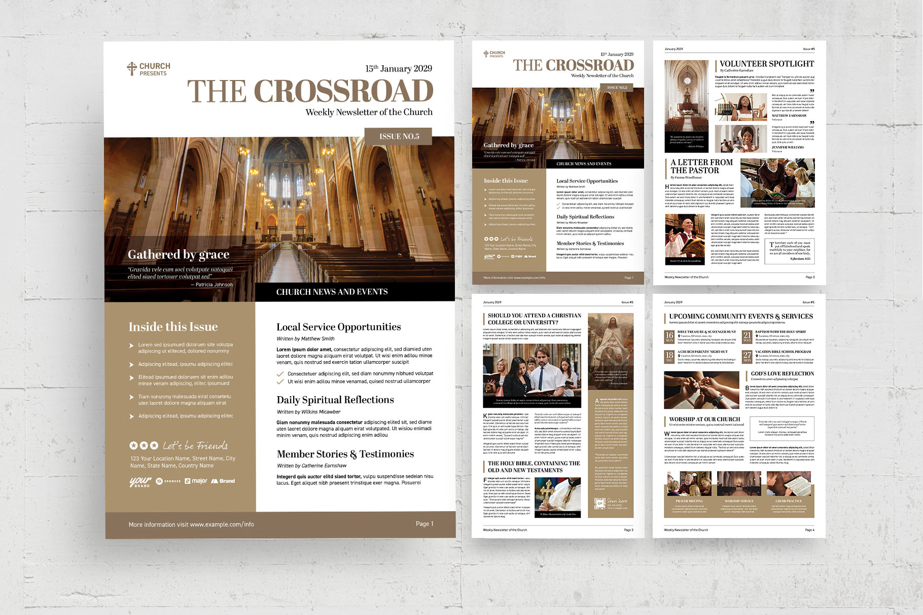 Church Newsletter Template 7 Church Newsletter Template 7