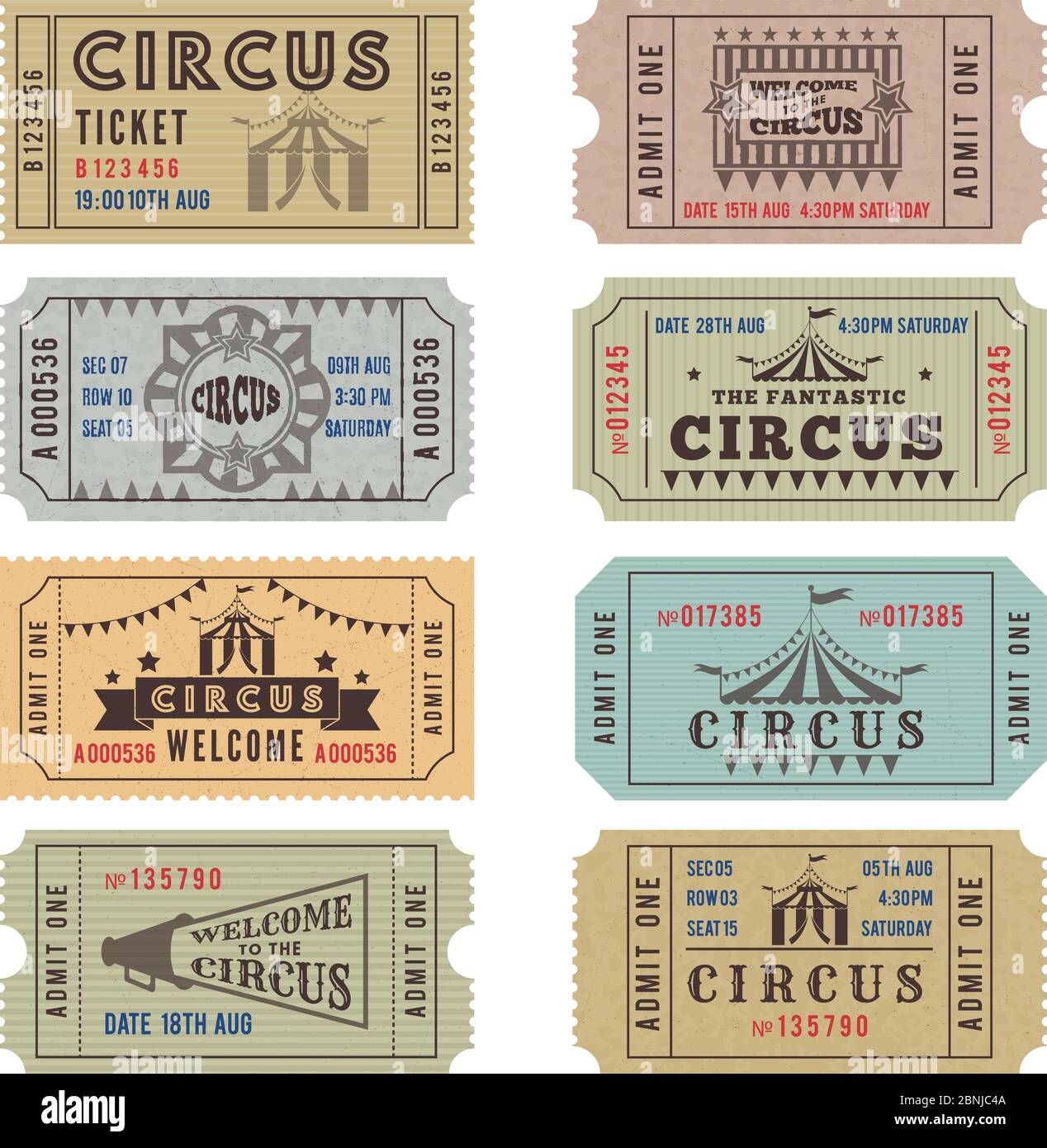 Circus Tickets Template