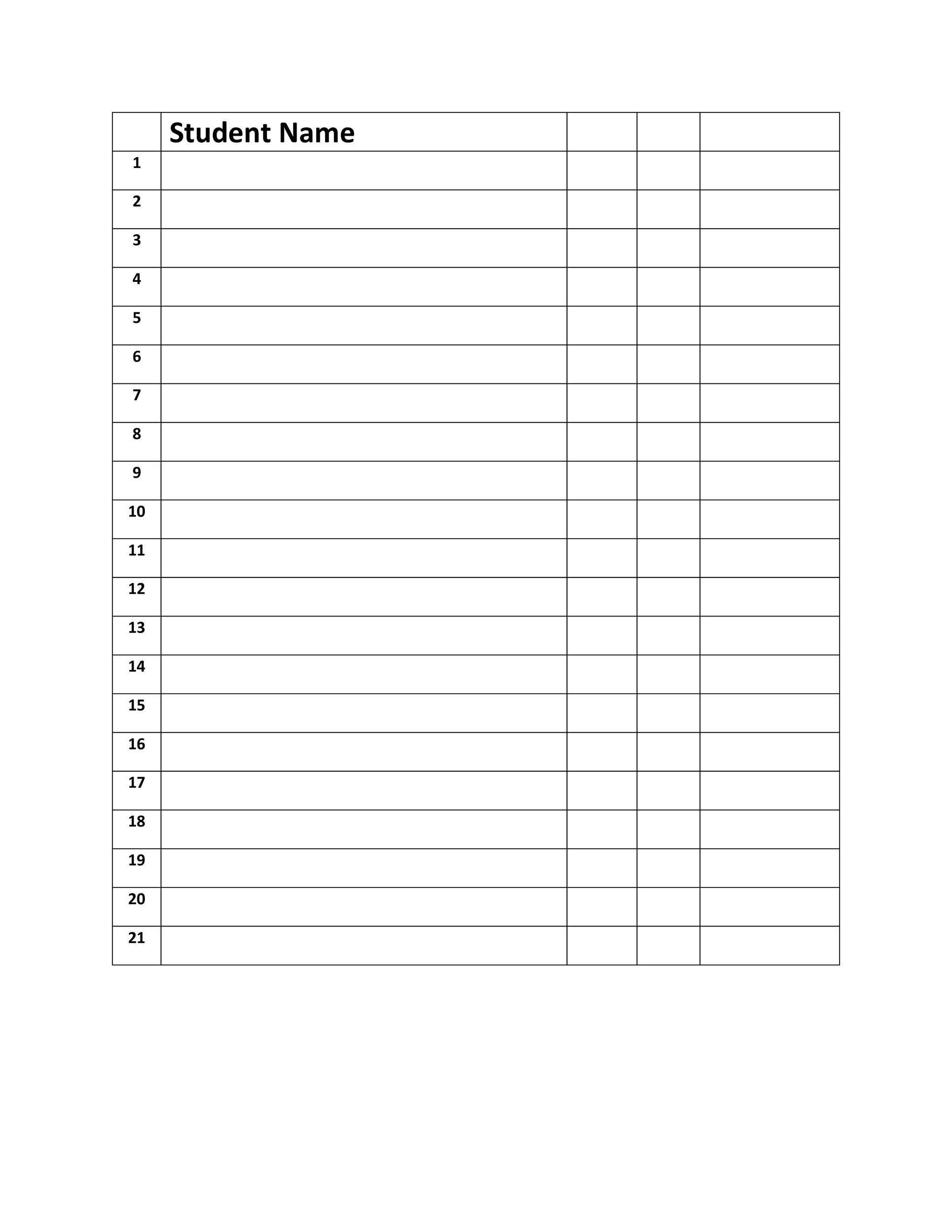 Class Roster Class Roster