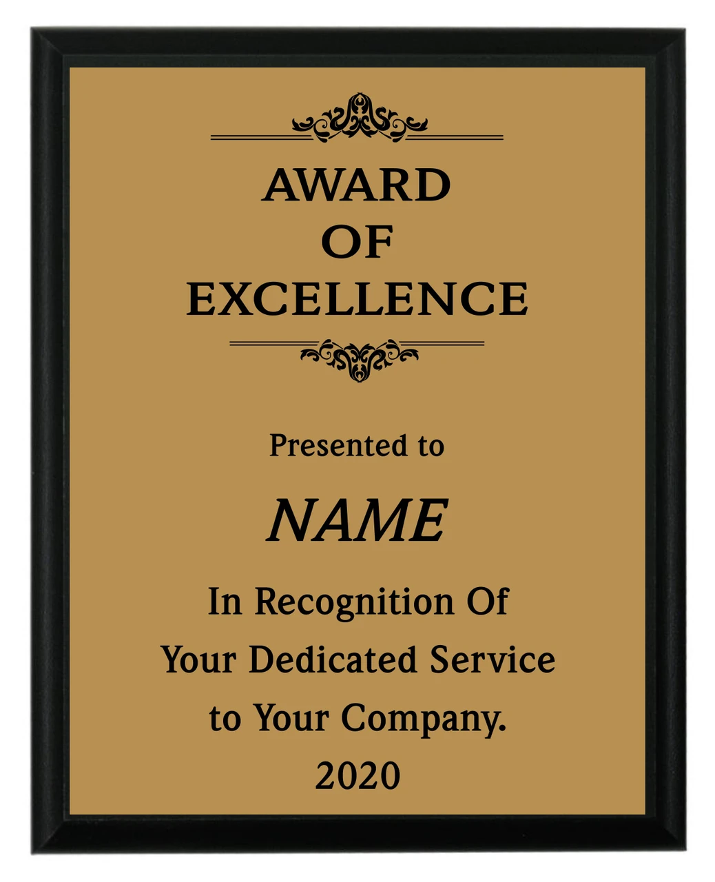 Classic Appreciation Plaque Classic Appreciation Plaque