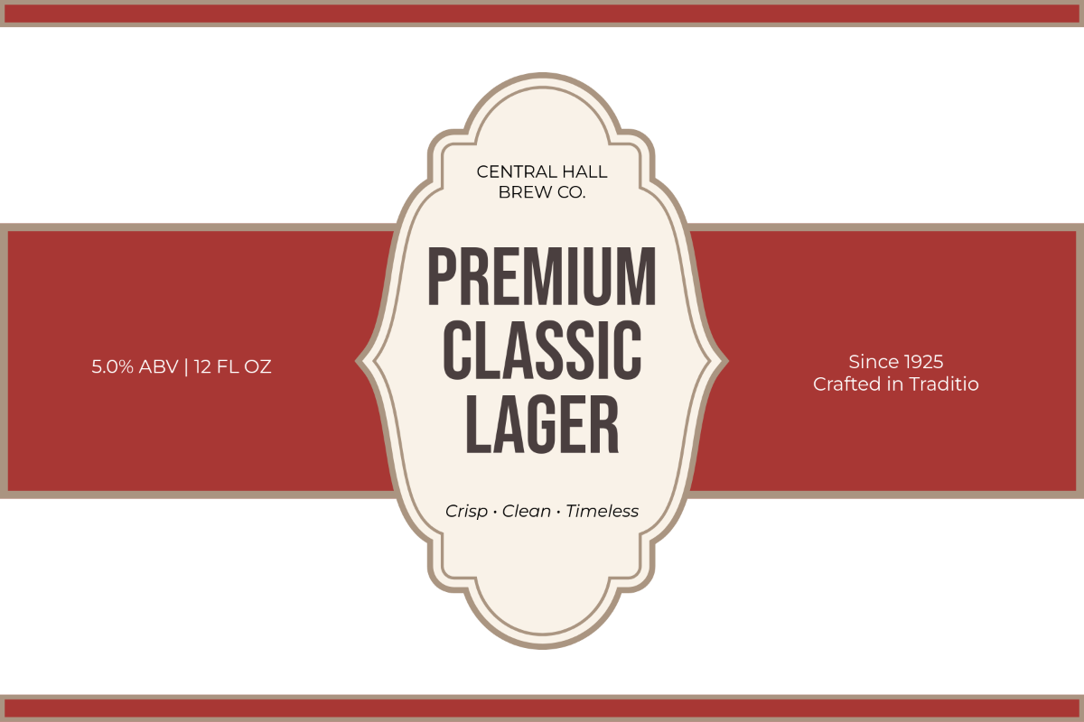 free printable beer label template