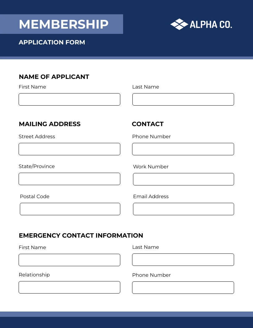Clean Simple Form Membership Application Form F6cebb05 D1d5 4fec Ba3f Fc976d0a516b