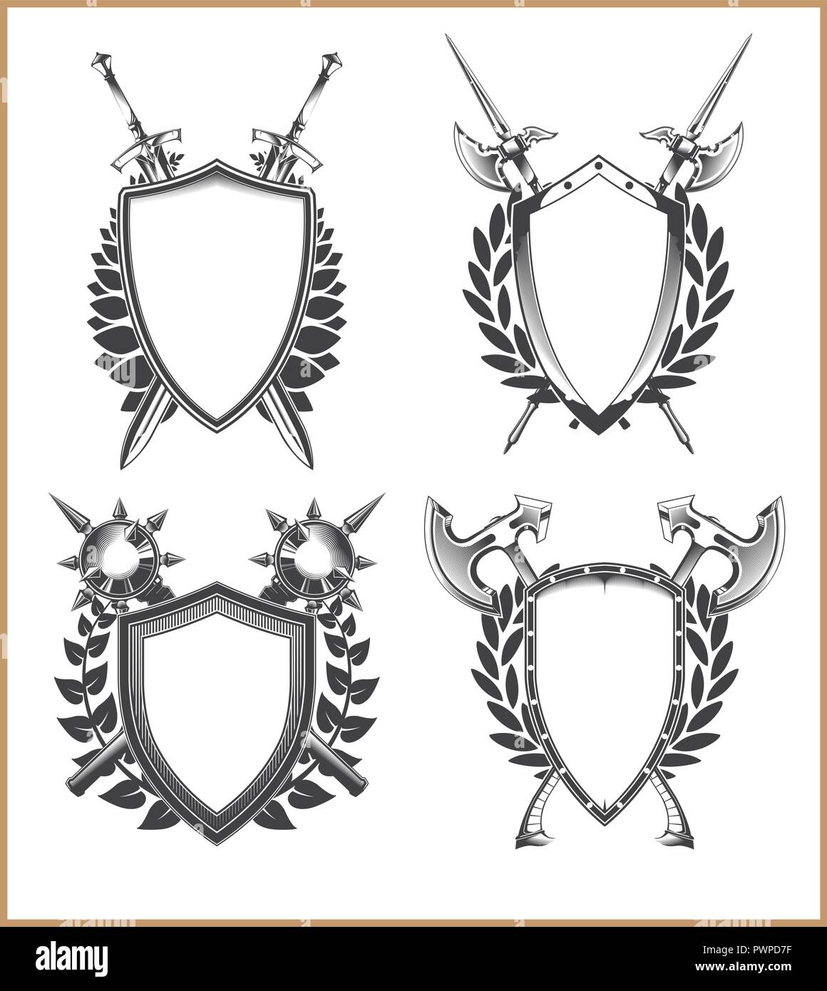 Coat Of Arms Template Vector Illustration For Your Design Image222384163