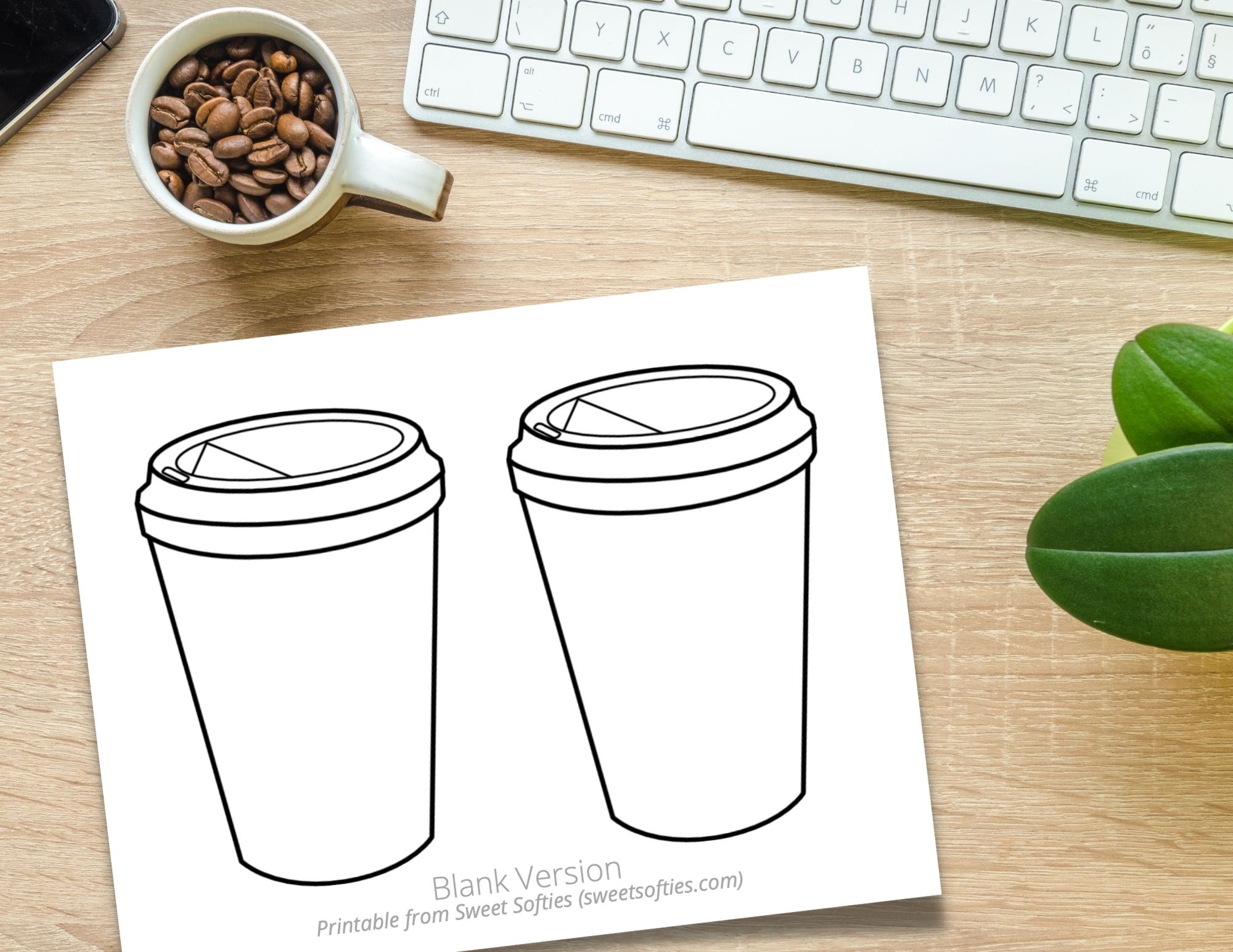 Coffee Sleeve Printable