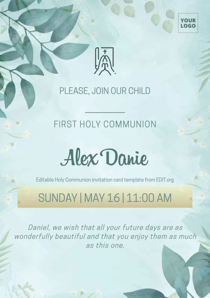 Communion Invitation Templates