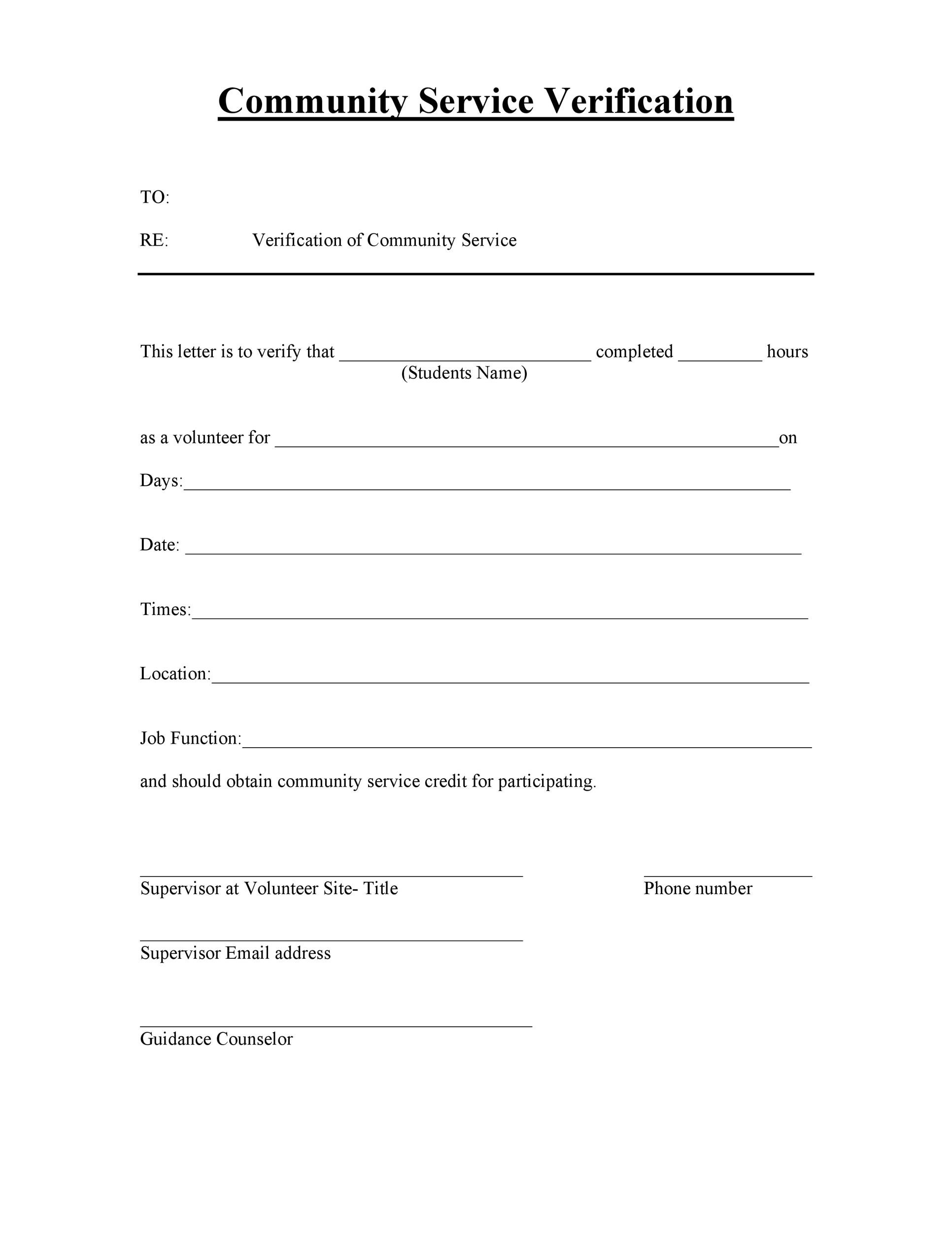 volunteer hours letter sample template volunteer hours letter sample template