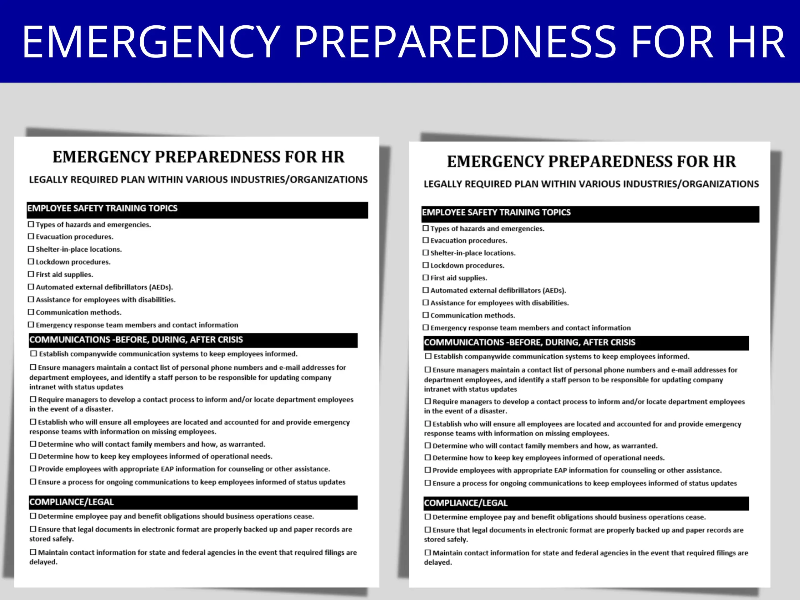 Comprehensive Emergency Preparedness And
