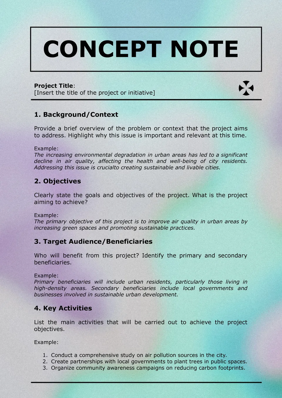Concept Note Template