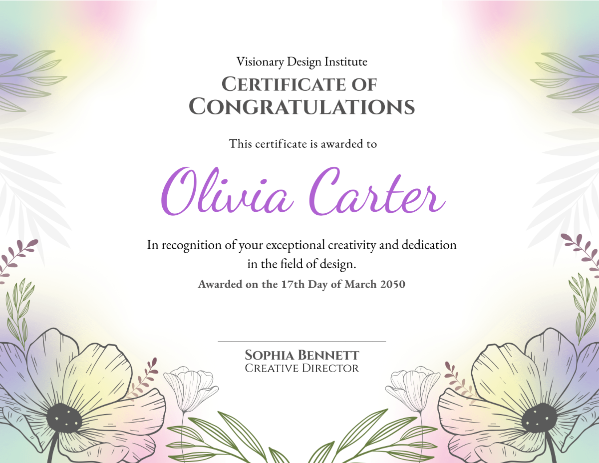 Congratulations