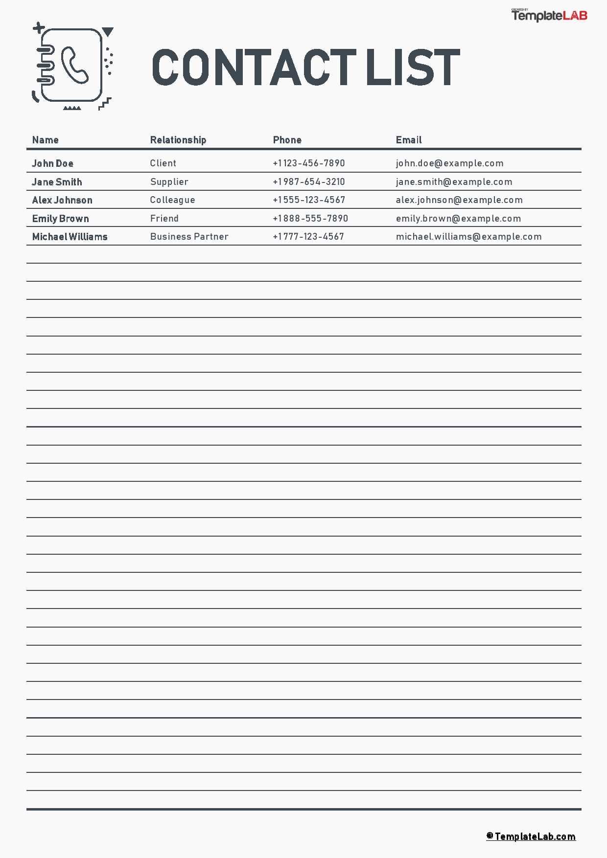 Contact List