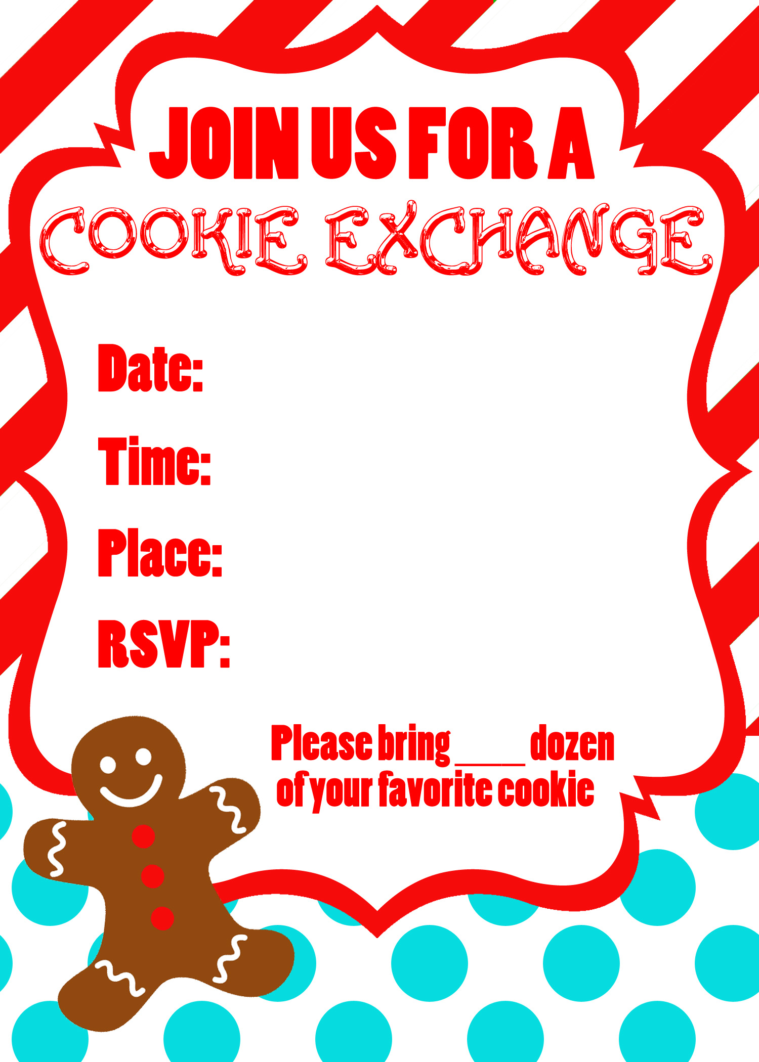 Cookie Exchange Party Free Printables Cookie Exchange Party Free Printables