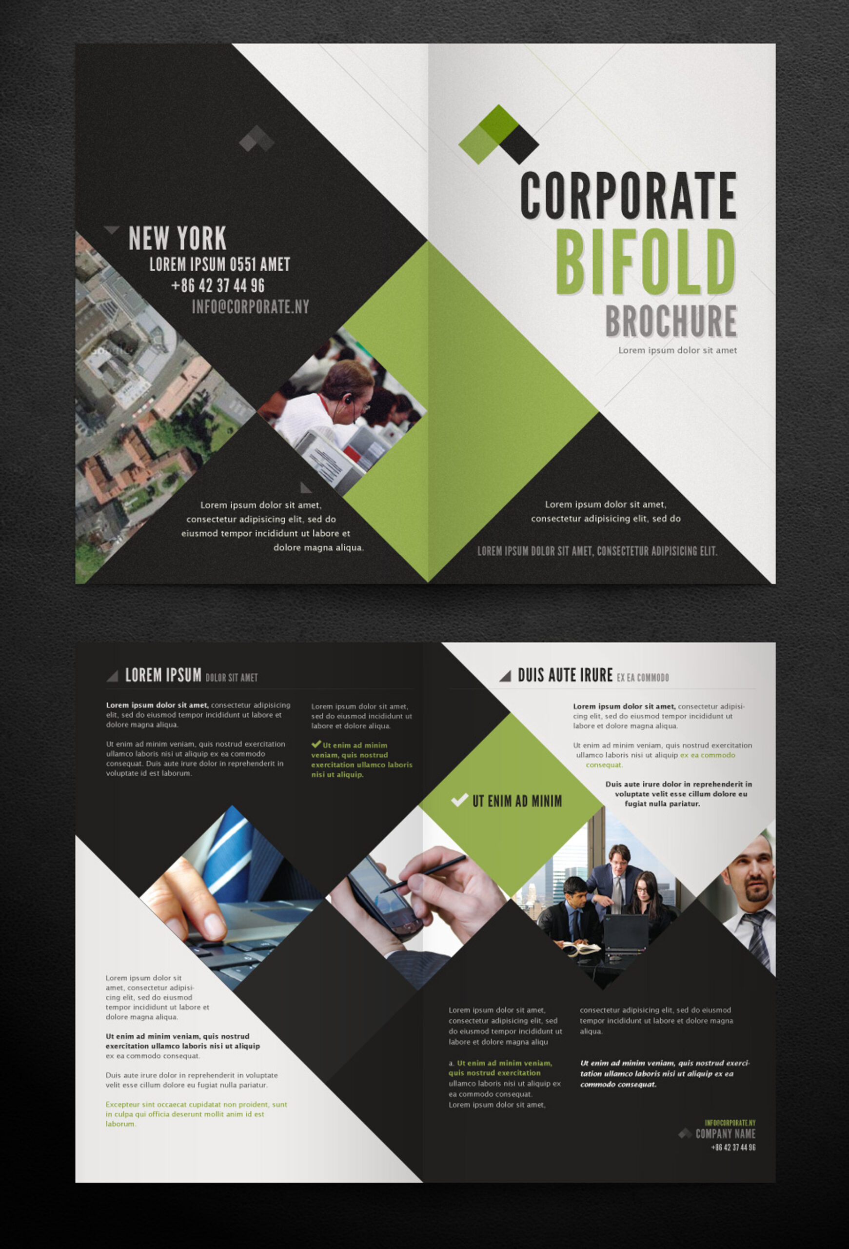 Corporate Bi Fold Brochure Template