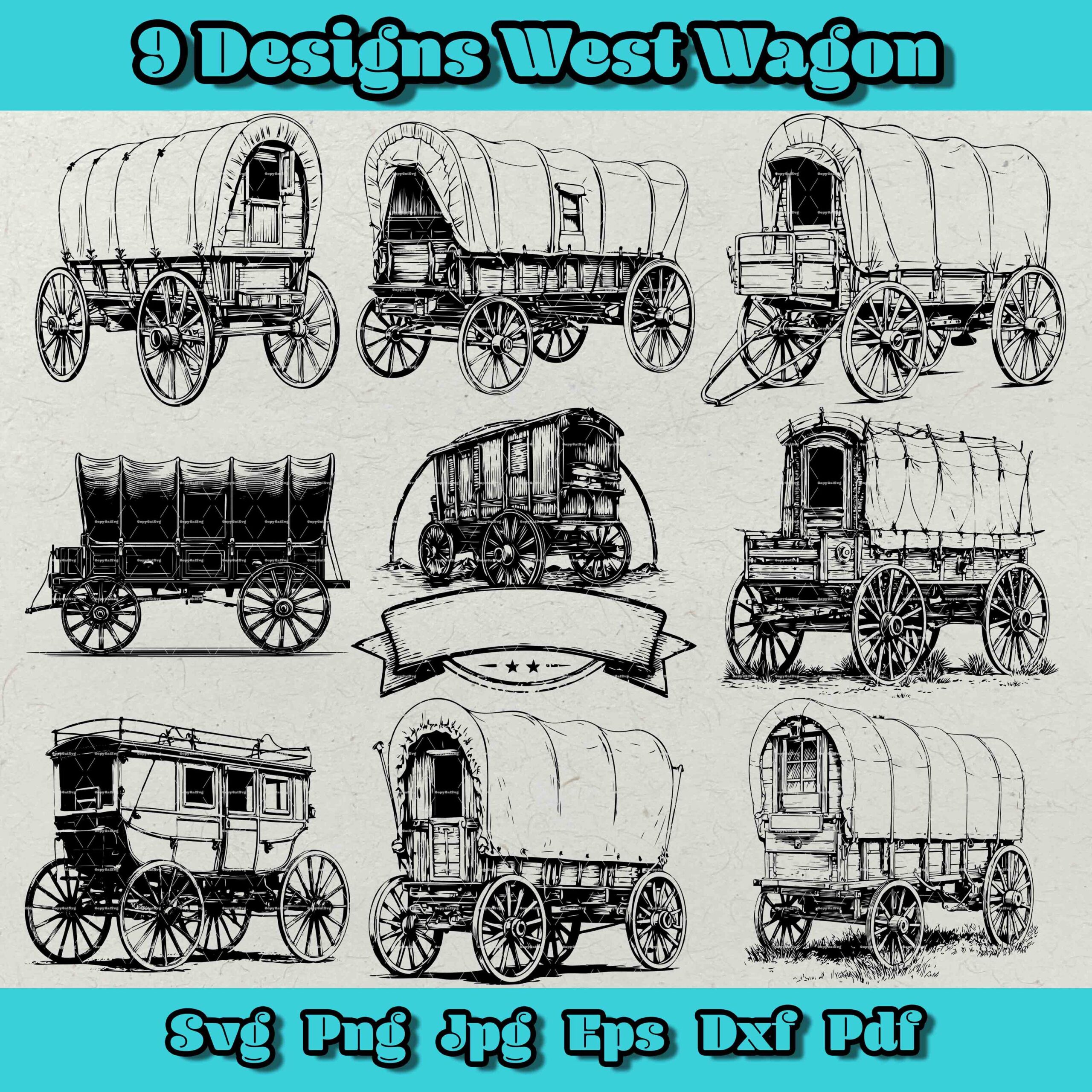 Covered Wagon Printable Craft
