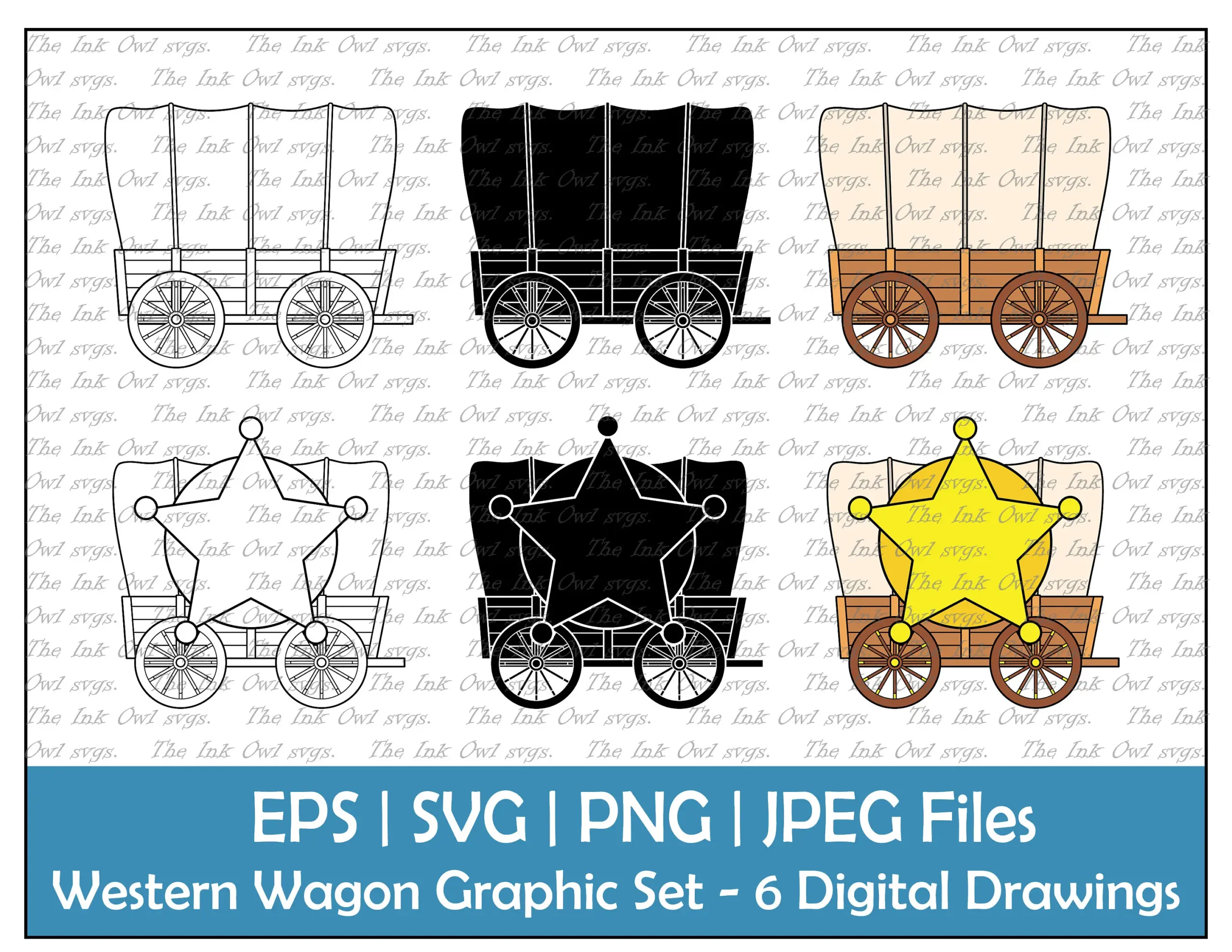 free printable covered wagon template