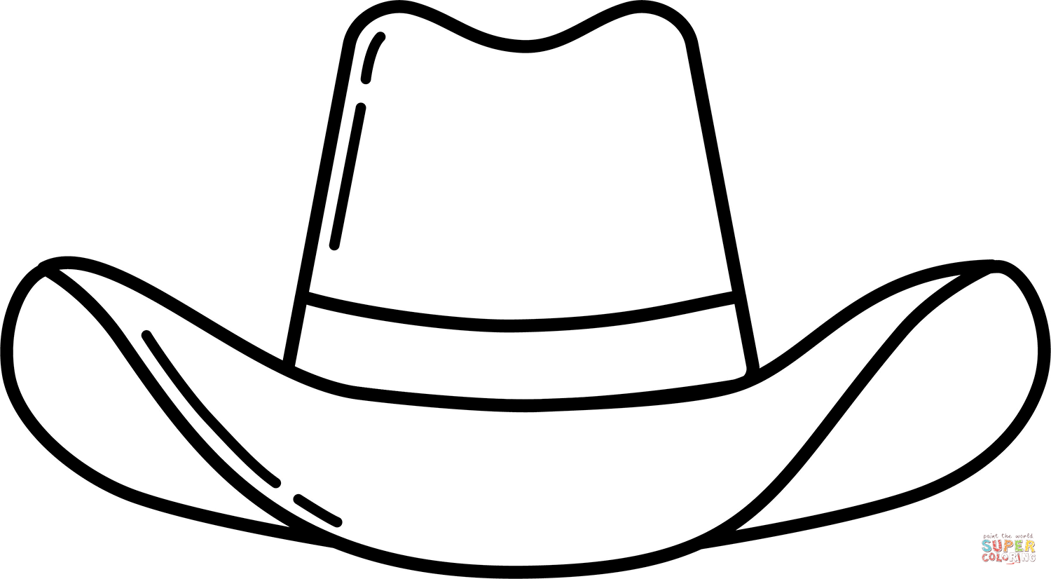 free printable cowboy hat template