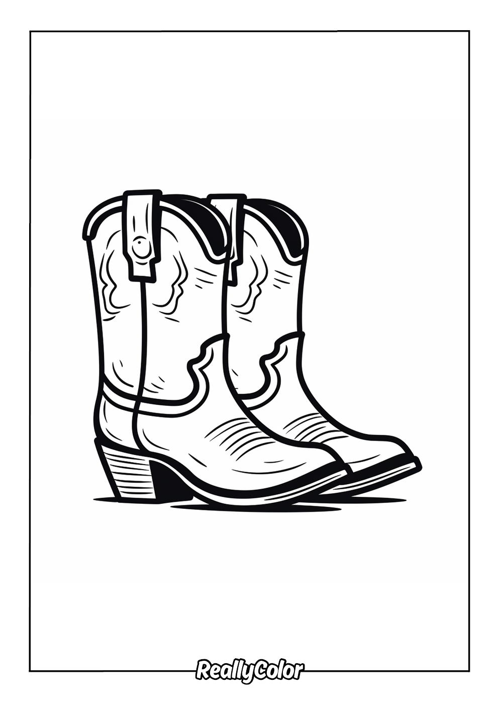free printable cowboy boot template