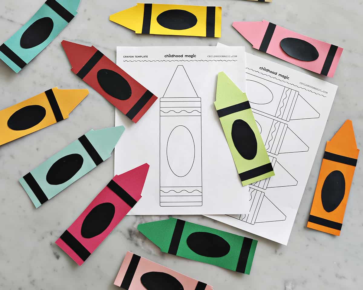 Crayon Template Free Printable