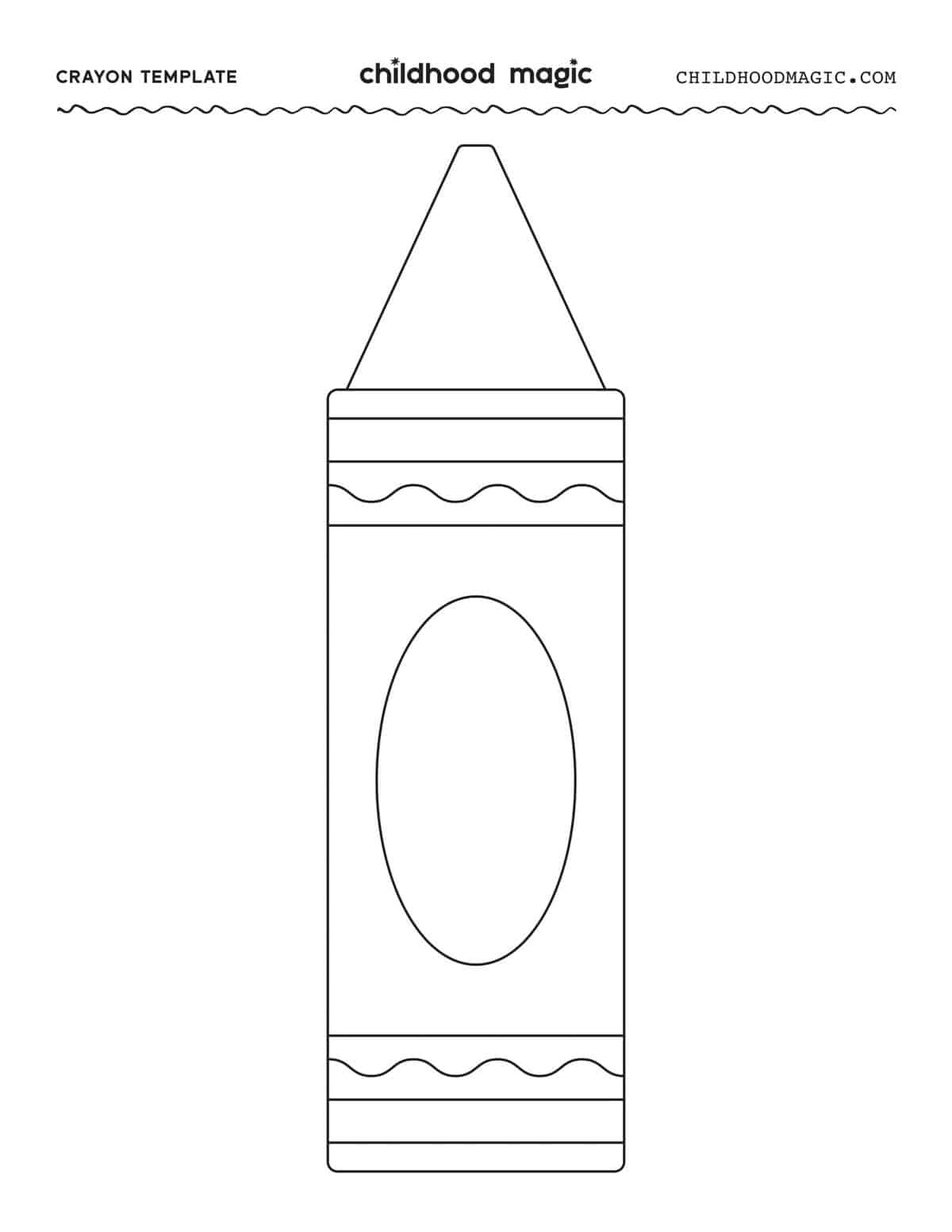 Crayon Template Free Printable