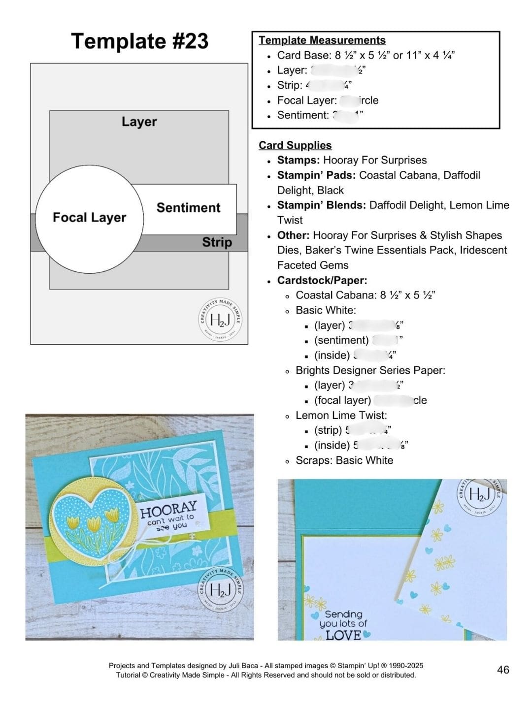 Creativity Made Simple Book 48 Card Making Templates Digital Download