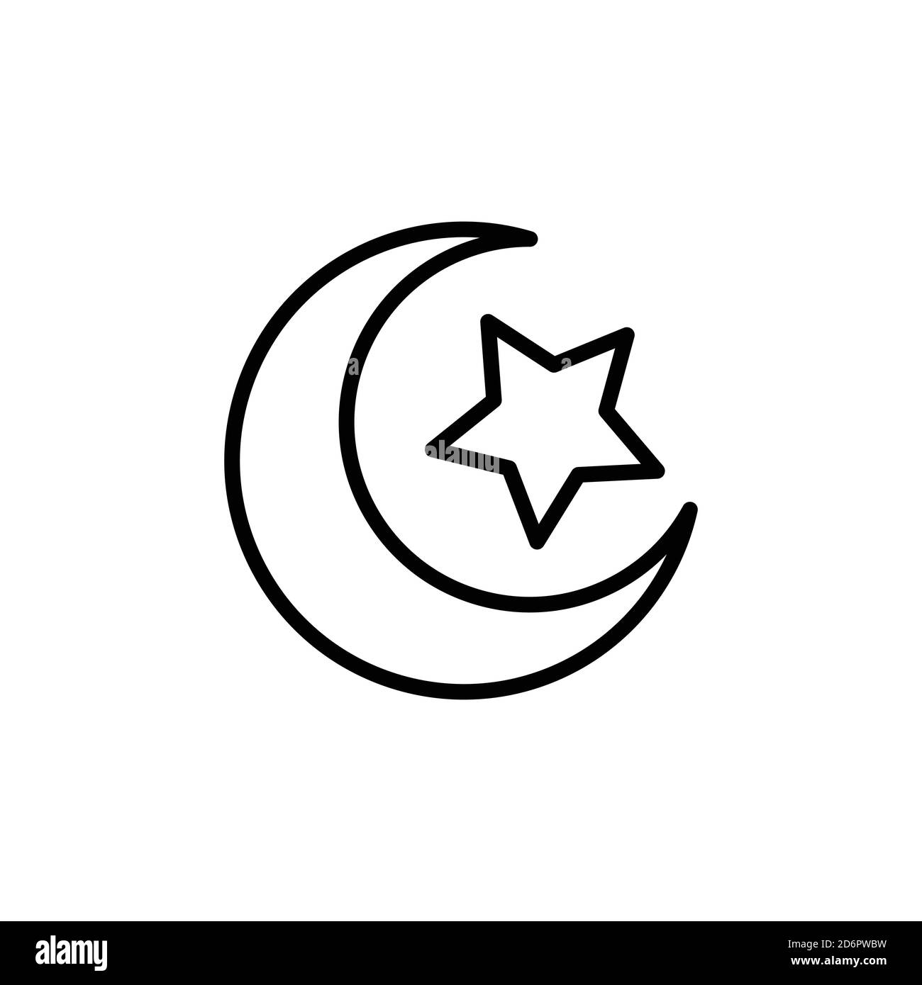 Crescent Moon And Star Line Symbol Design Template Vector Image382818909 Crescent Moon And Star Line Symbol Design Template Vector Image382818909