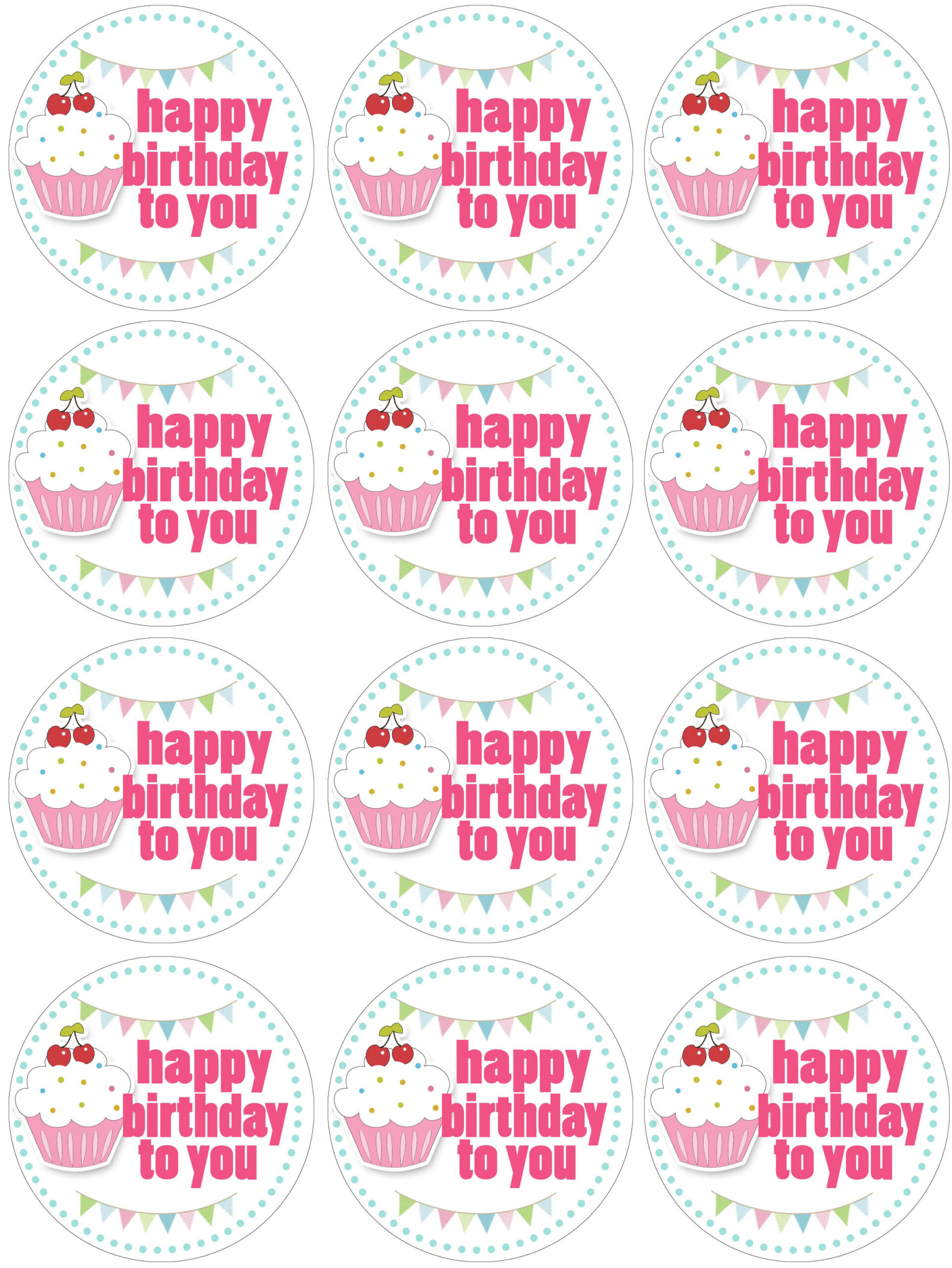 free printable cake bunting template