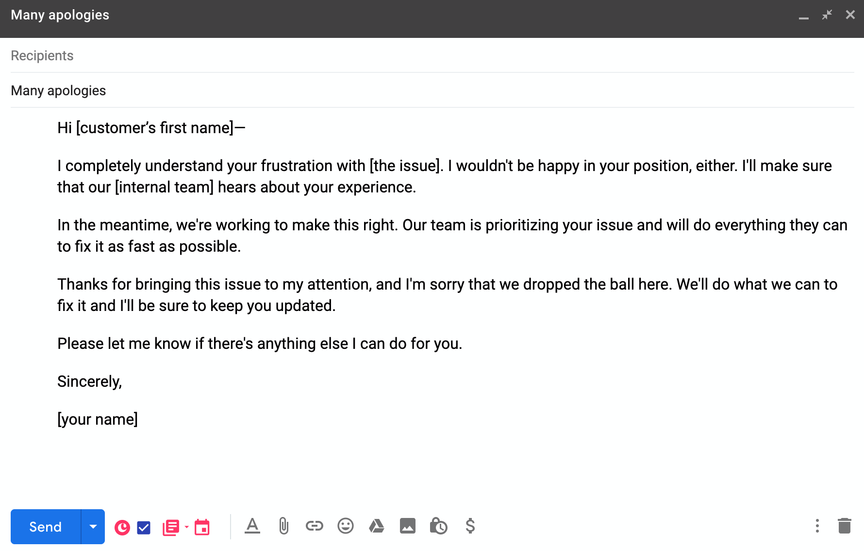 Customer Service Email Templates Customer Service Email Templates