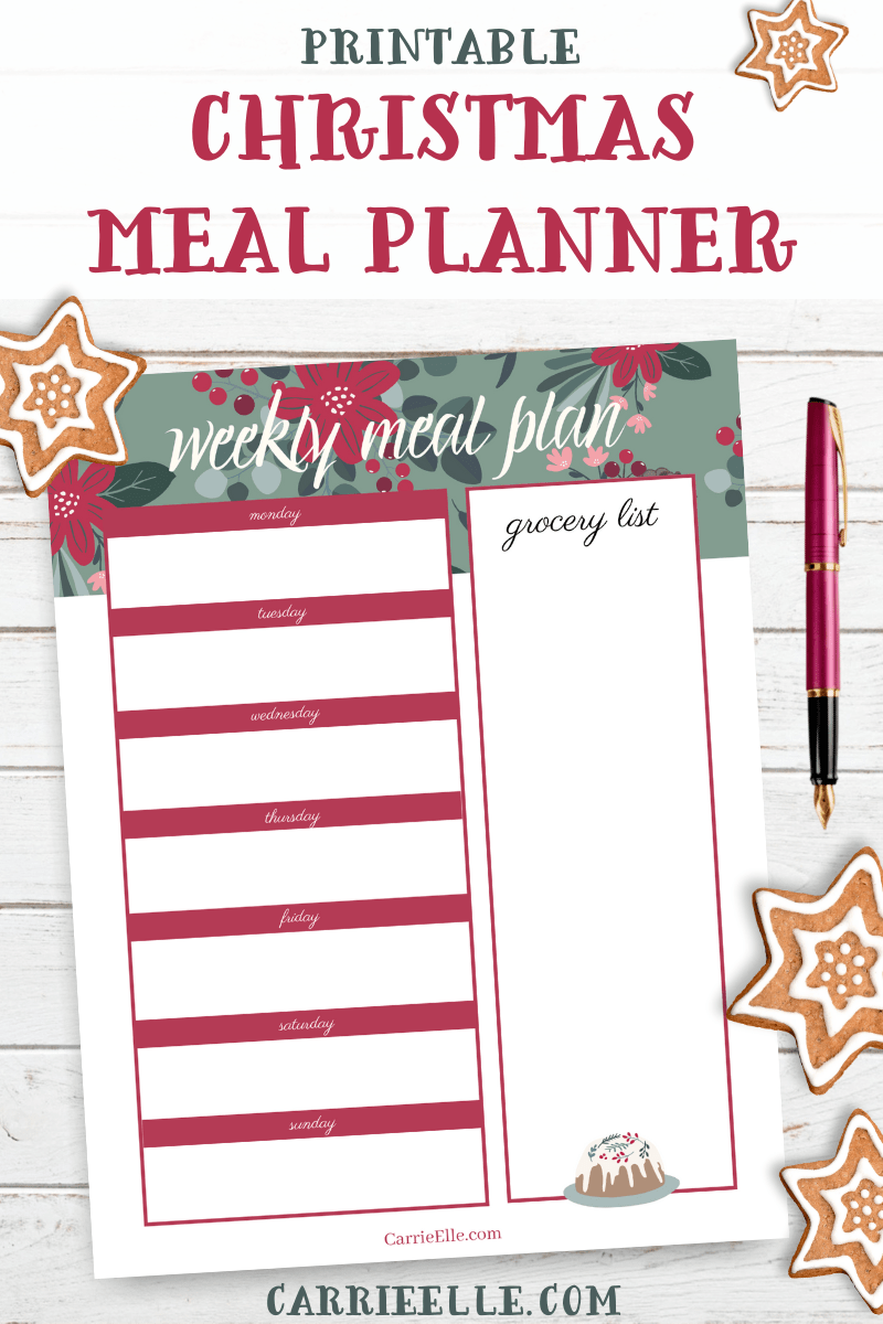 christmas menu planning template christmas menu planning template