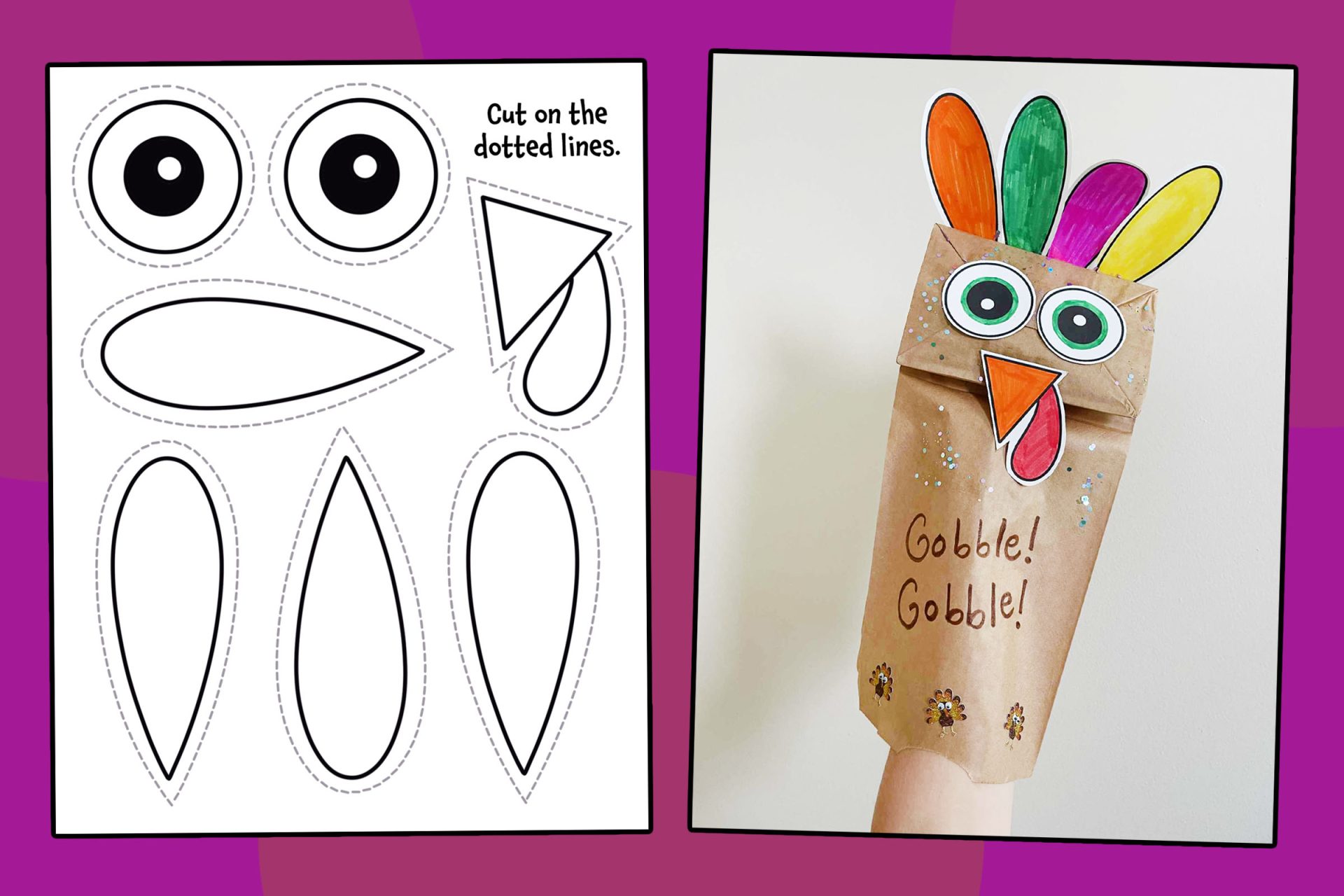 Cute Paper Bag Turkey Craft Cute Paper Bag Turkey Craft