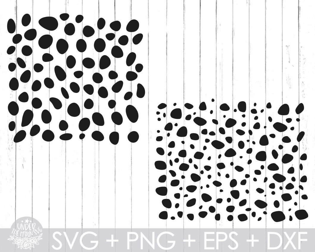 Dalmatian Spots Stencil Printable