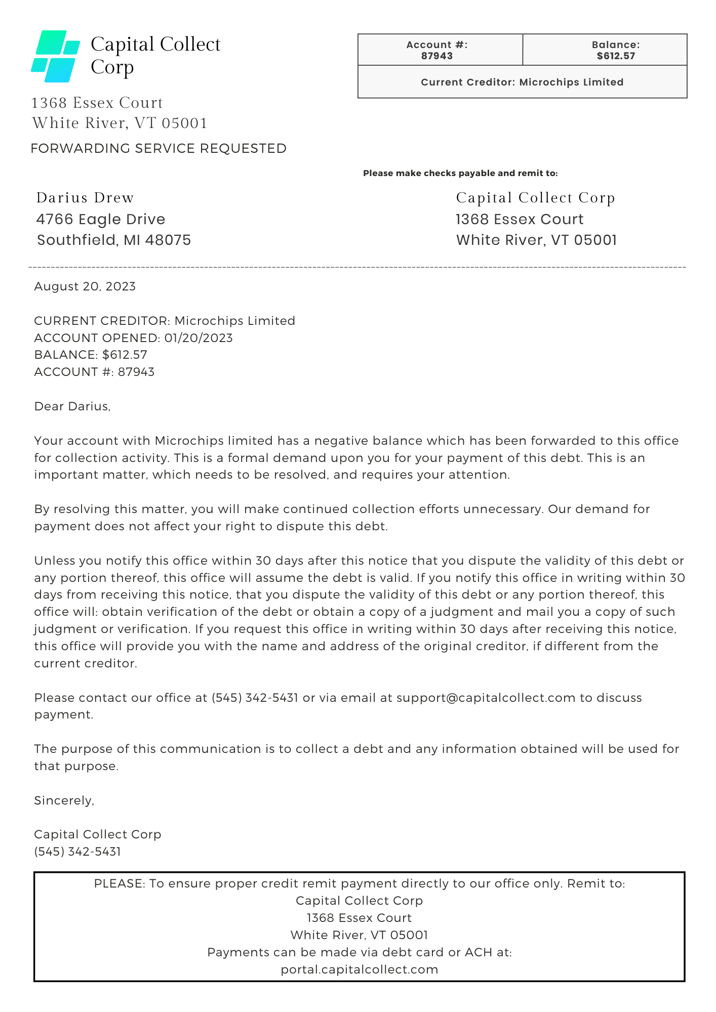 debt validation letter sample template debt validation letter sample template