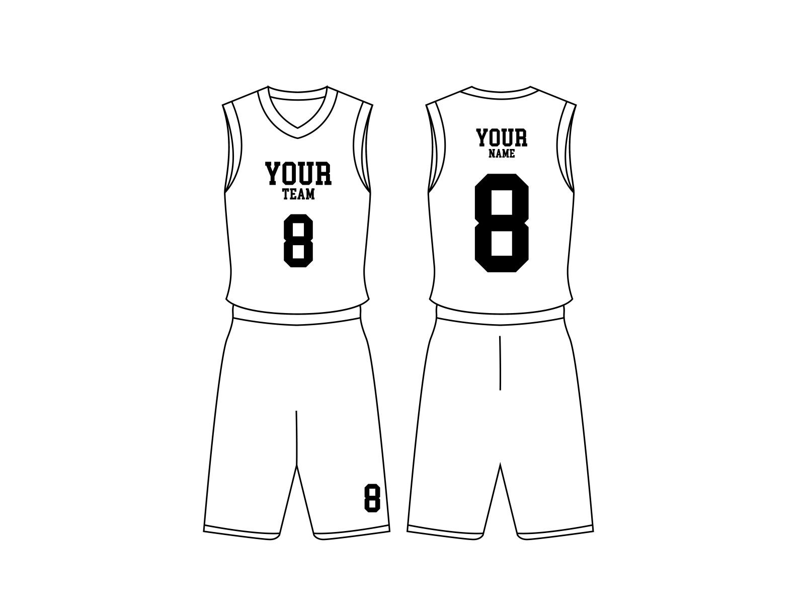 Design Template Basketball Set Jersey Design Template Basketball Set Jersey