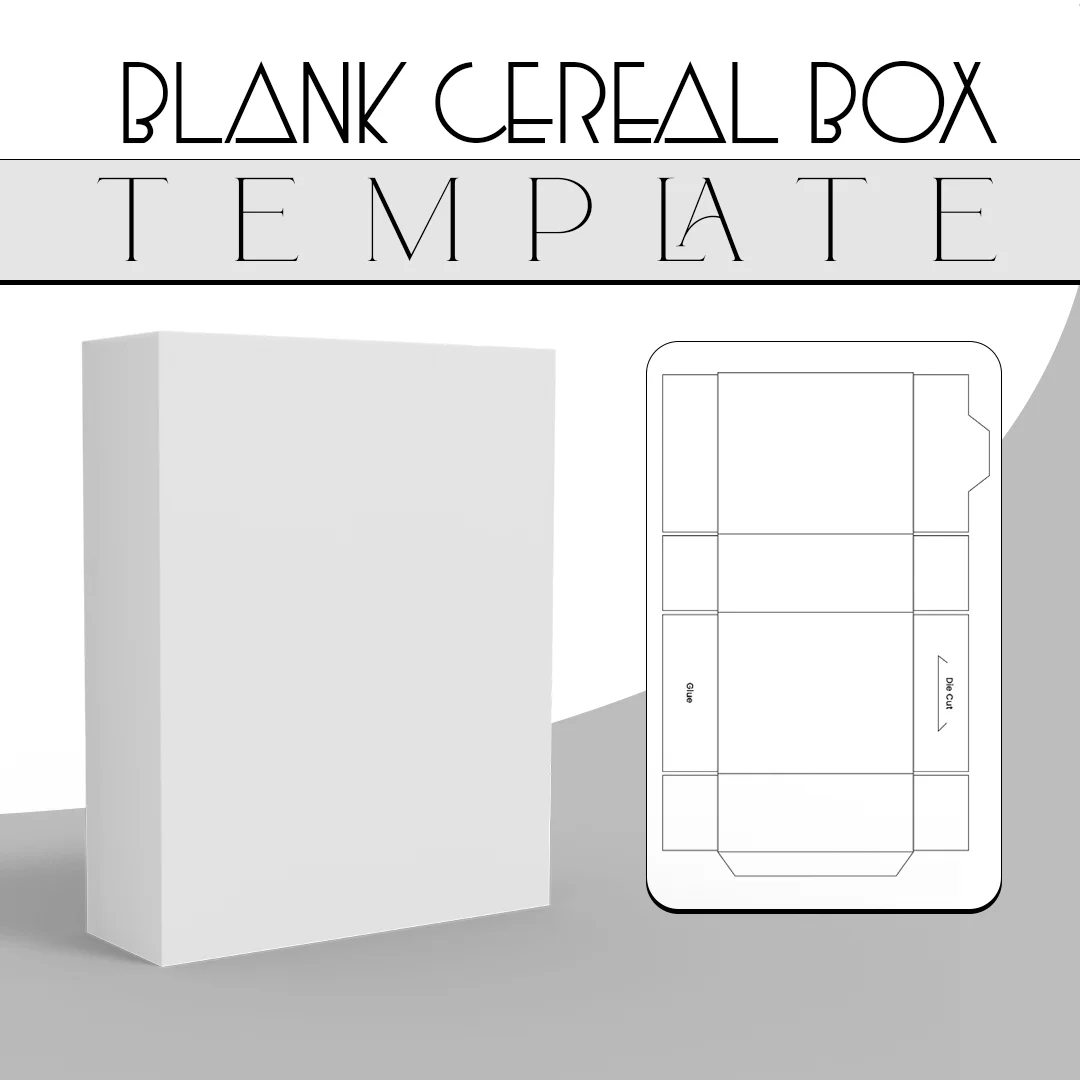 Design Your Own Packaging Using A Blank Cereal Box Template