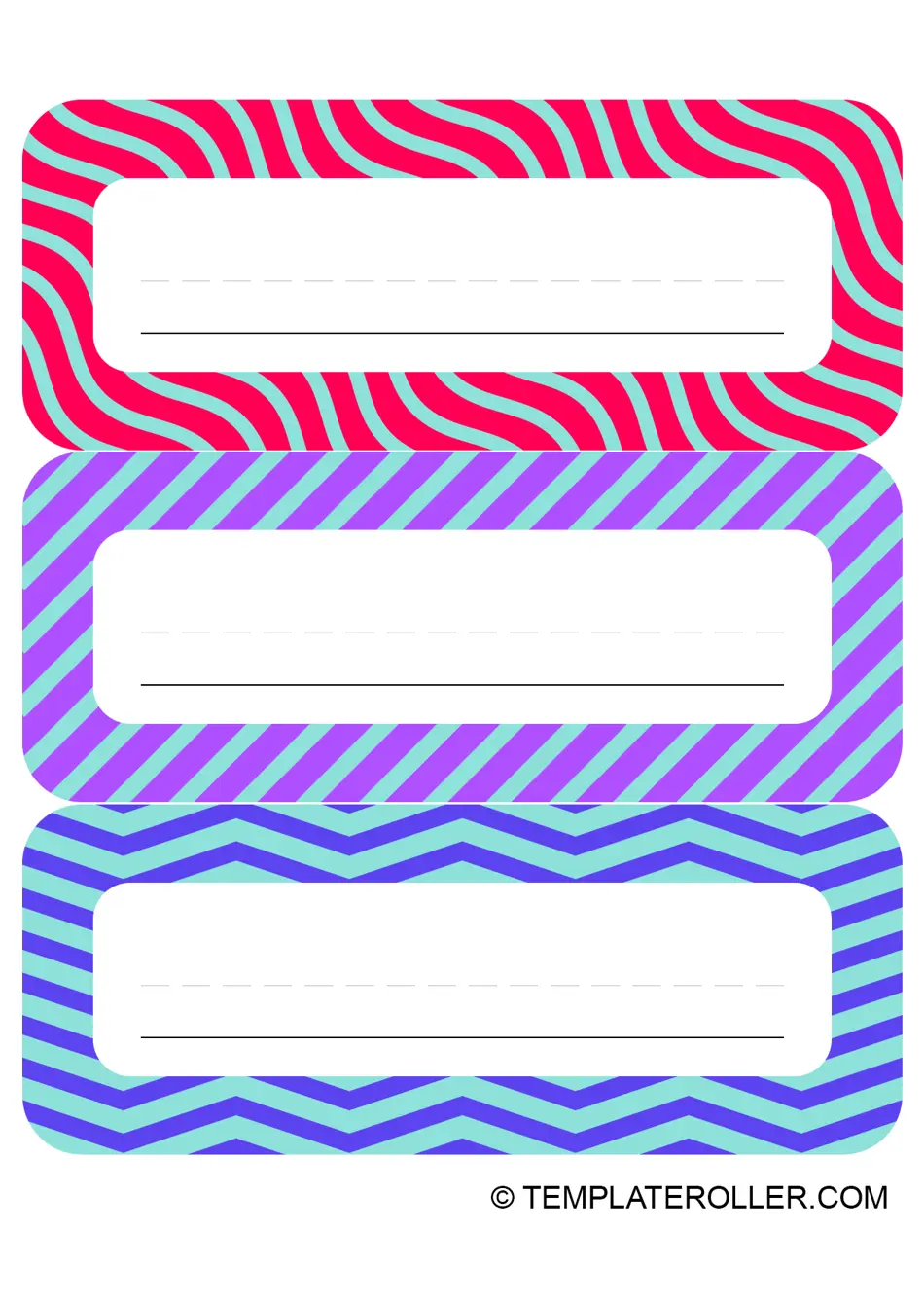 free printable desk name tag template