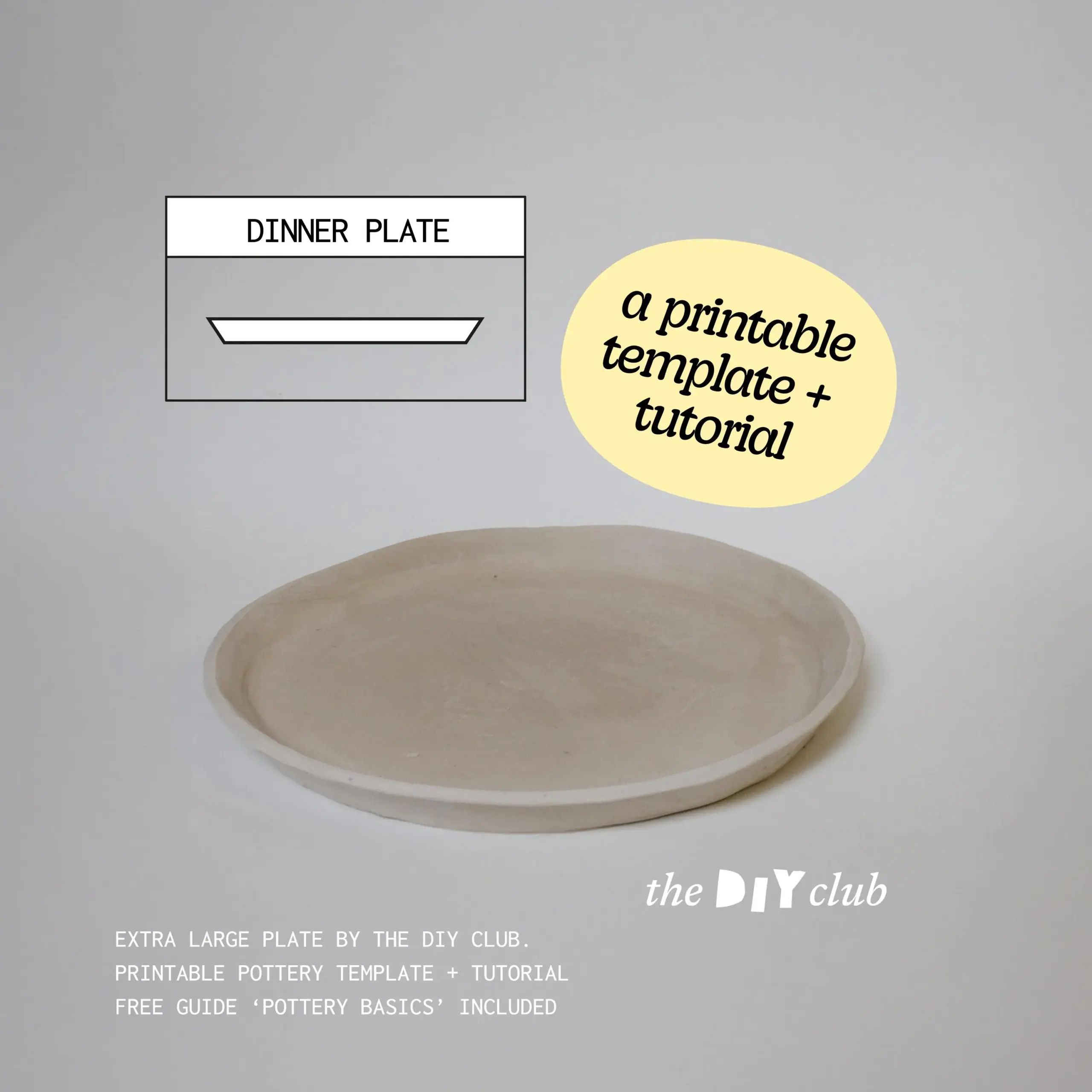Dinner Plate Pottery Template Extra Dinner Plate Pottery Template Extra