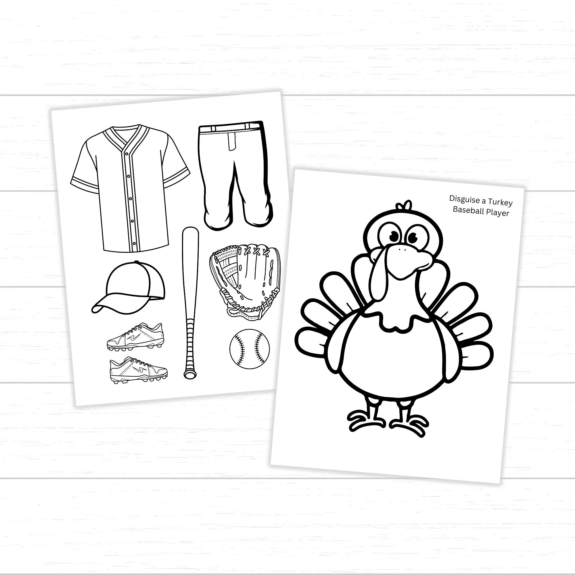 Disguise A Turkey Baseball Player Black