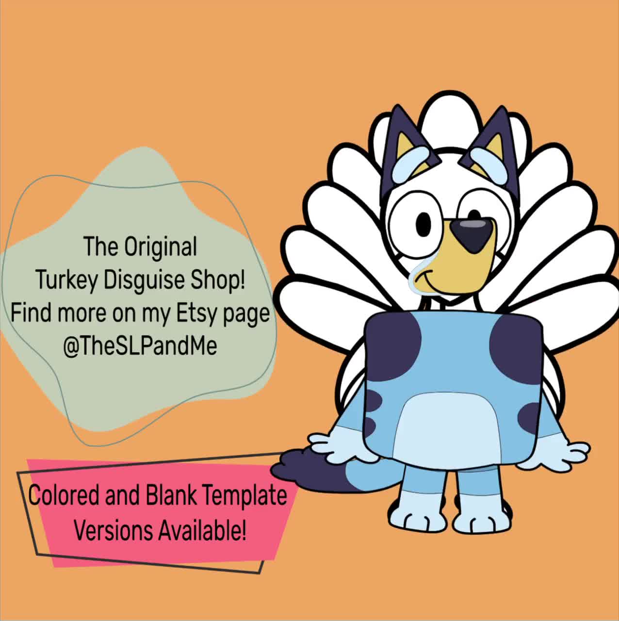 Disguise A Turkey Blue Dog Disguise