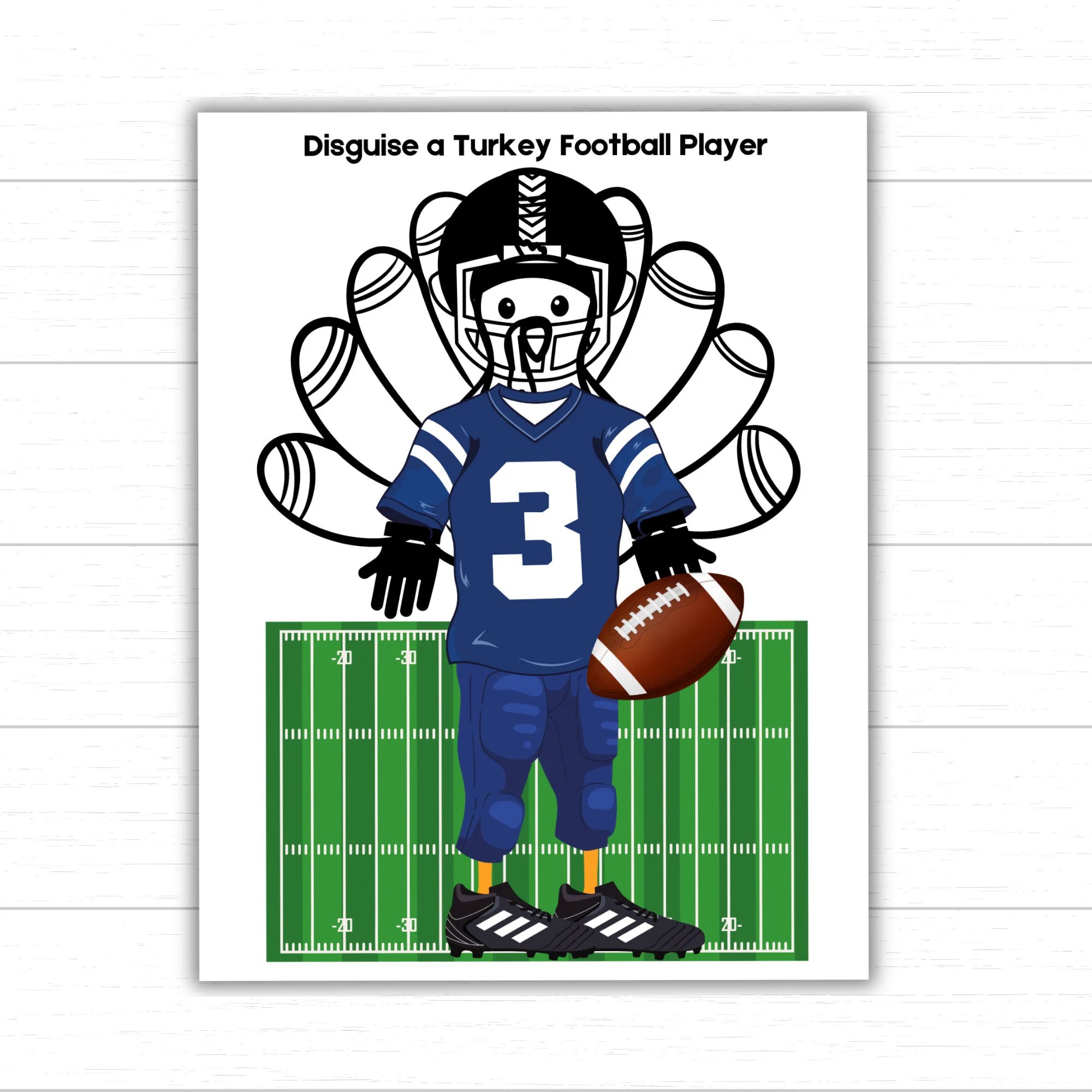 turkey disguise football player template free turkey disguise football player template free