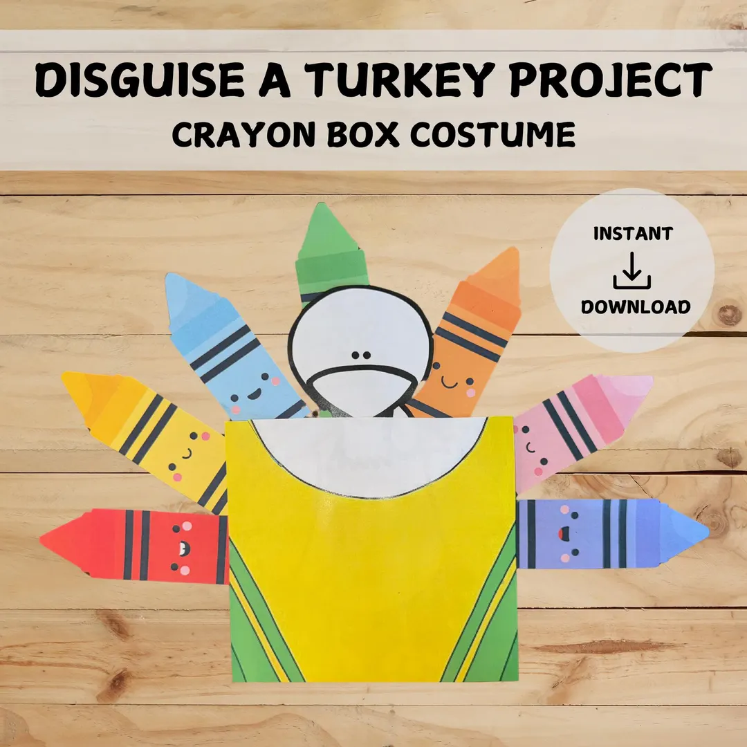 Disguise A Turkey Project Crayon Box