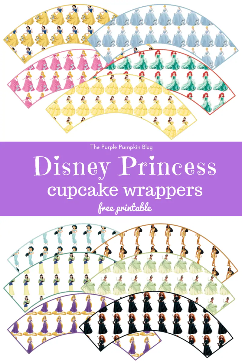 Disney Princess Cupcake Wrappers Disney Princess Cupcake Wrappers